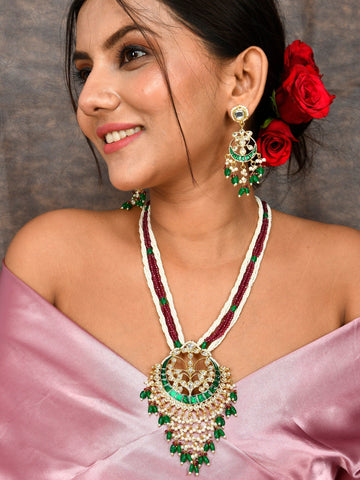 Prismatic Kundan Panache Designer Necklace