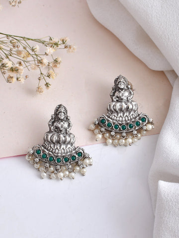 Silver Sprout Earring