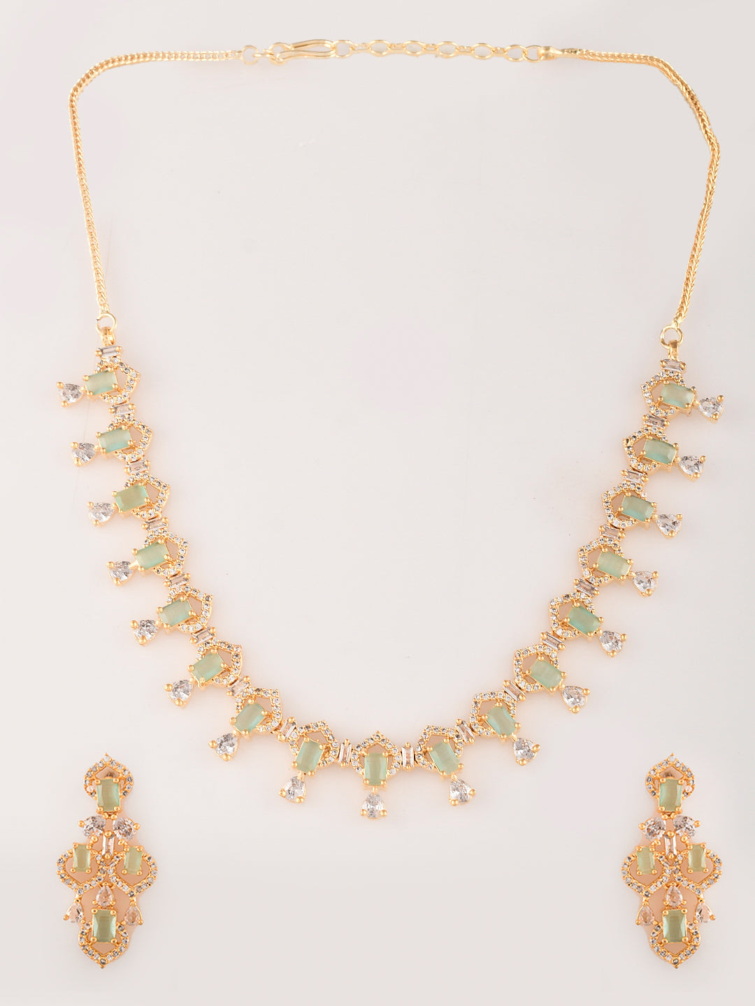 Designer AD Diamond Necklace Set