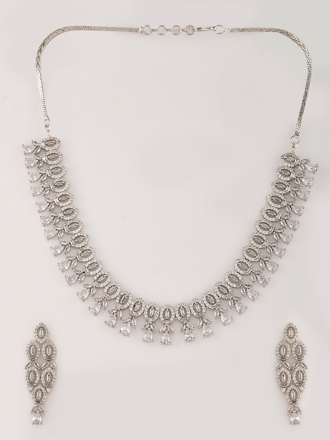 Designer AD Diamond Necklace Set