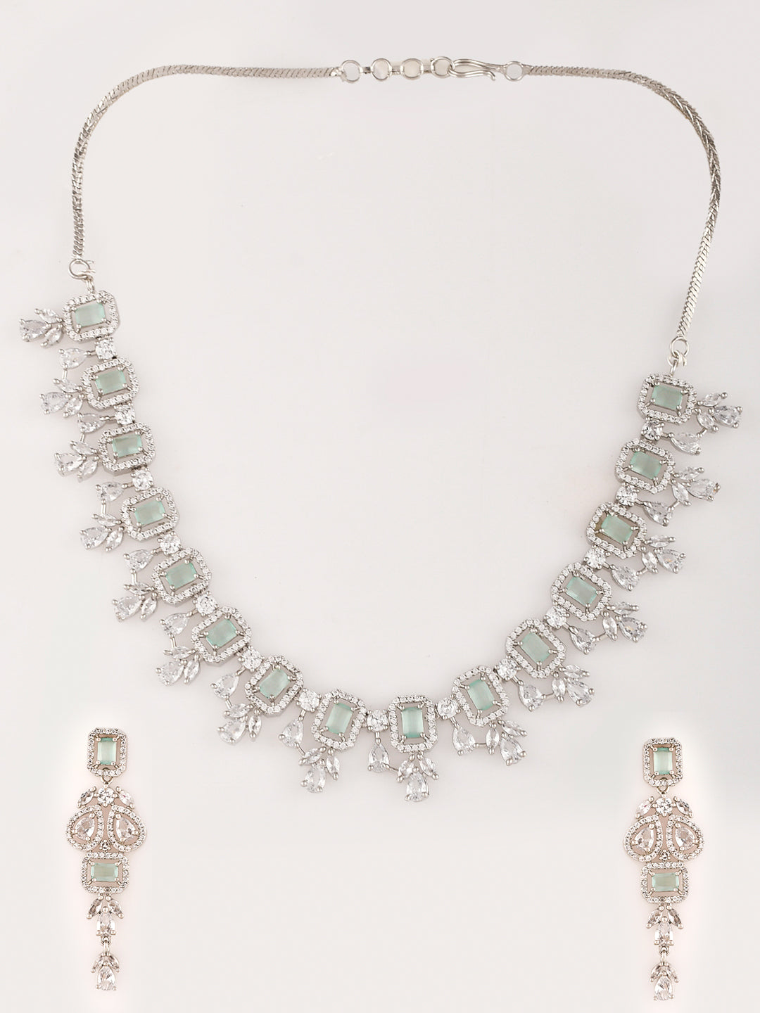 Designer AD Diamond Necklace Set