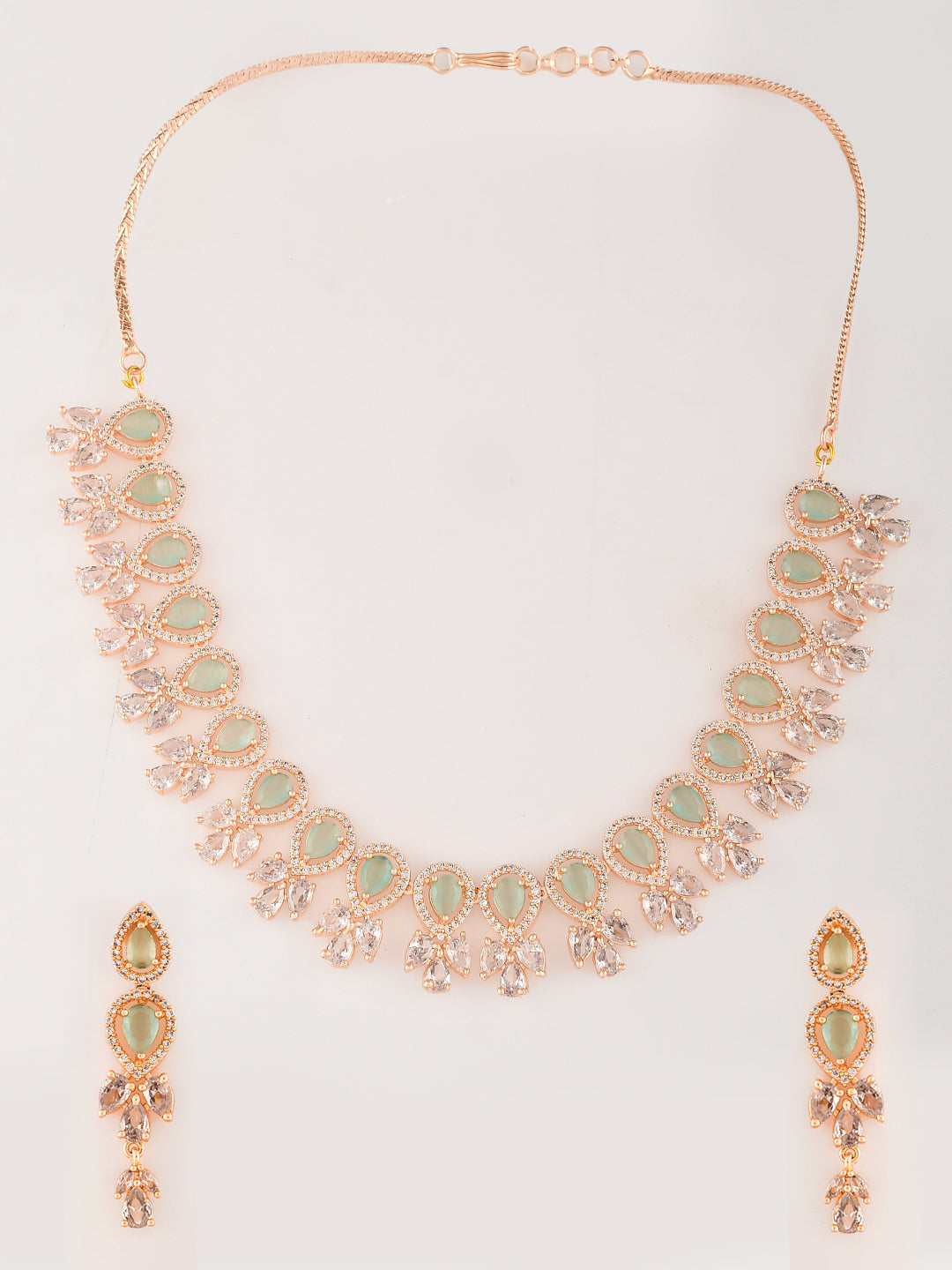 Designer AD Diamond Necklace Set