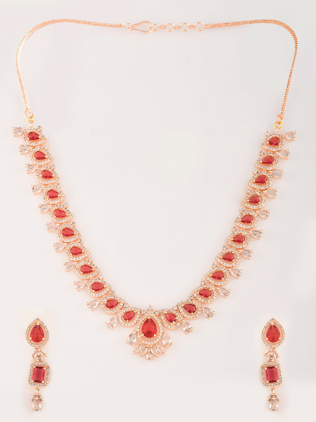 Designer AD Diamond Necklace Set