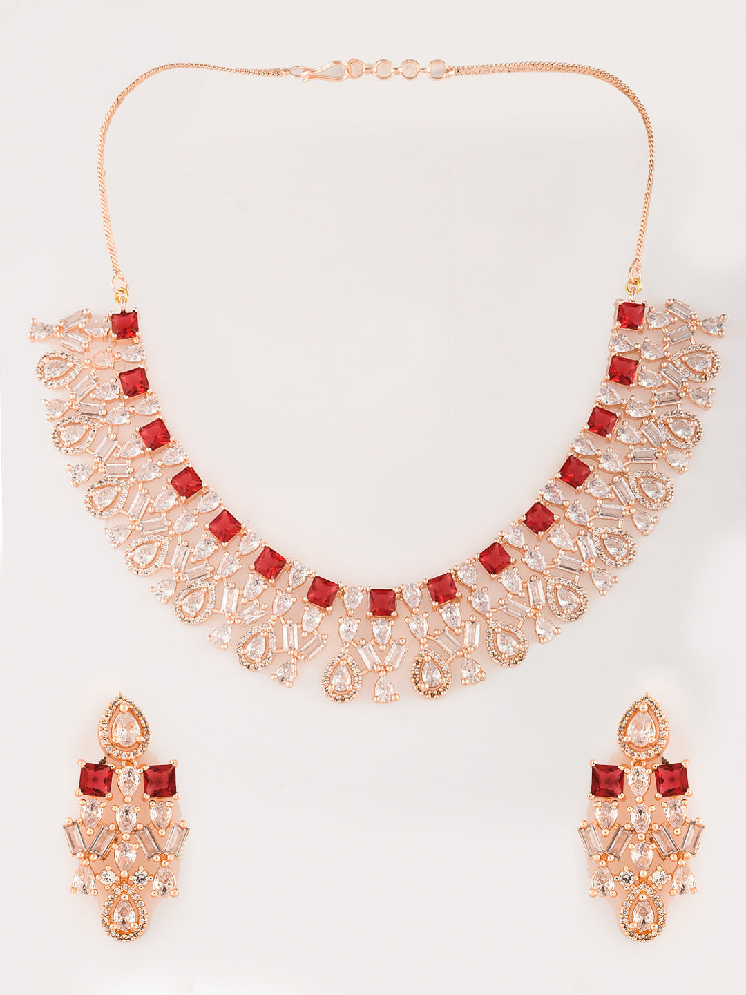 Designer AD Diamond Necklace Set