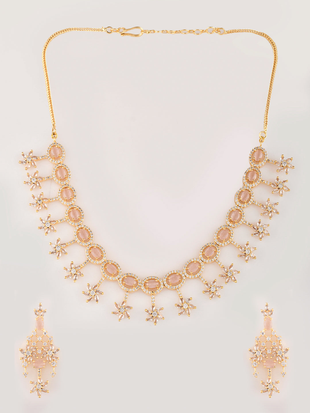 Designer AD Diamond Necklace Set