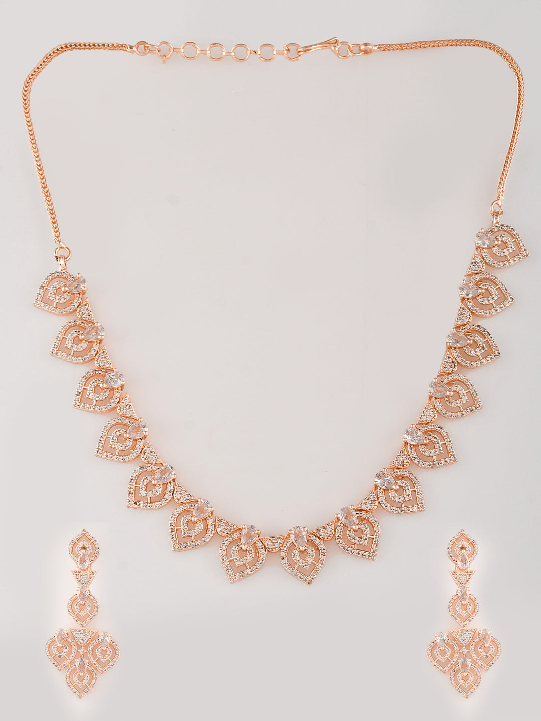 Designer AD Diamond Necklace Set