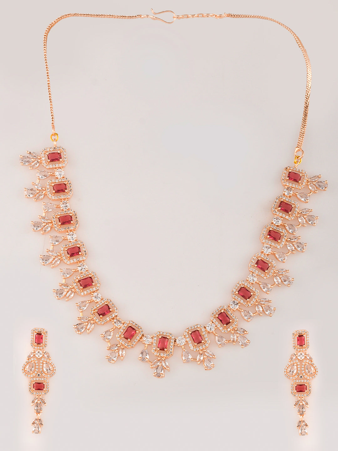 Designer AD Diamond Necklace Set