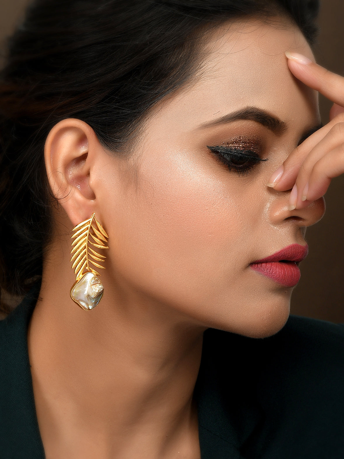 Baroque  Stone  Stylish Earring