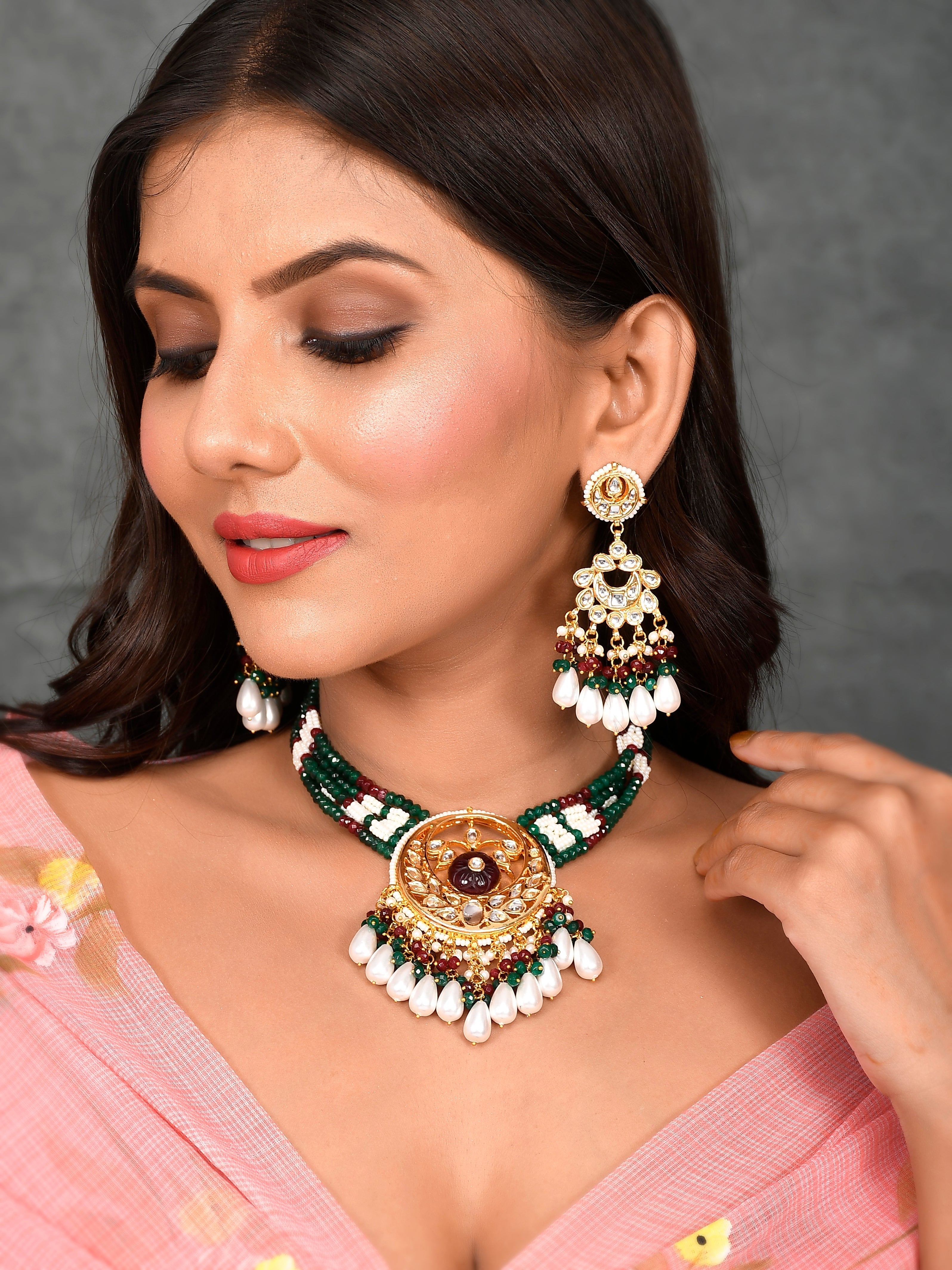 Elegance Kundan Masterpiece Necklace Set