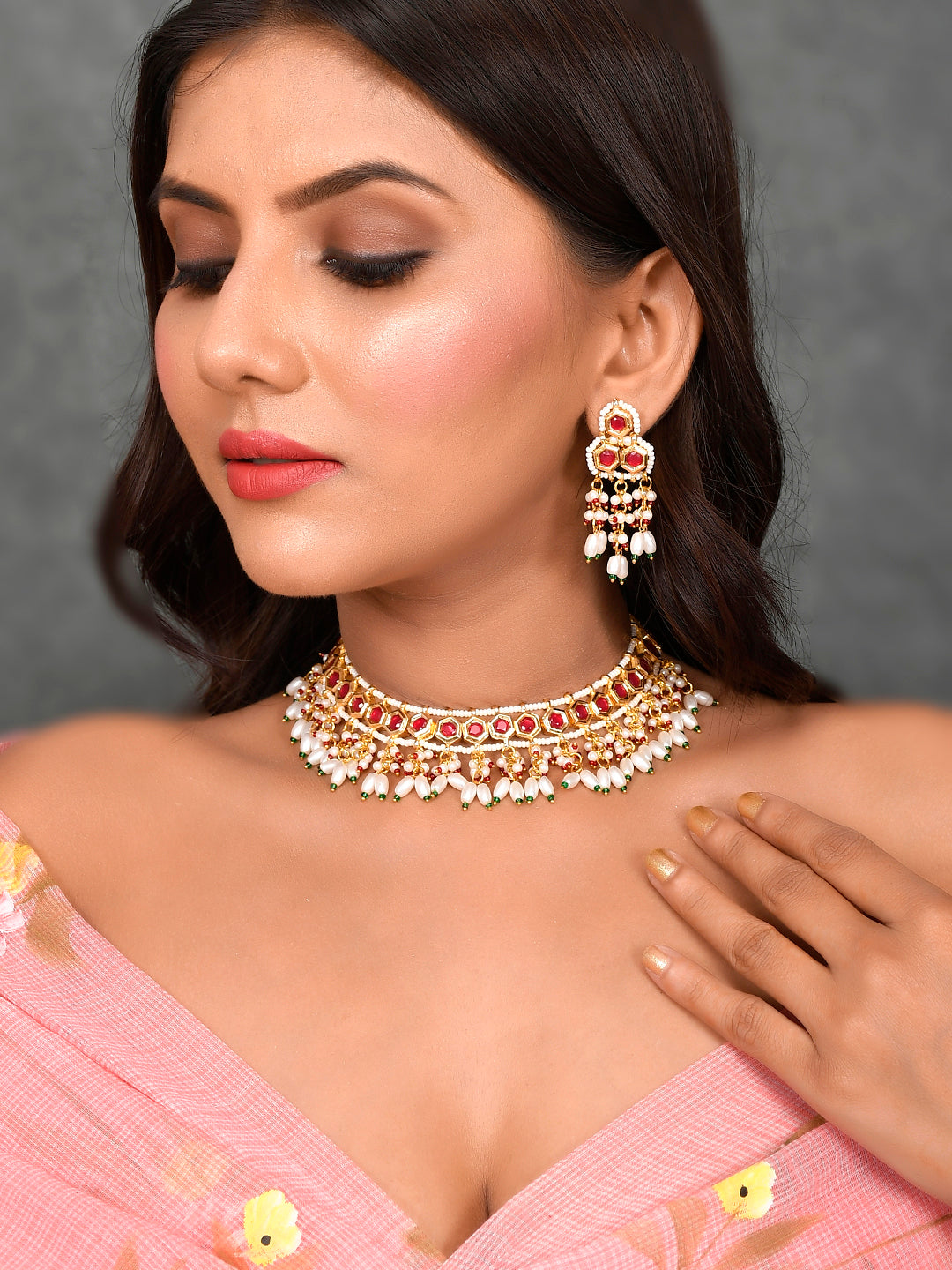 Majestic Mosaic Choker Delight Necklace Set