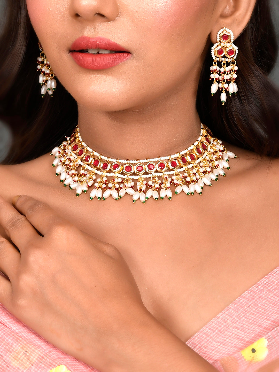 Majestic Mosaic Choker Delight Necklace Set
