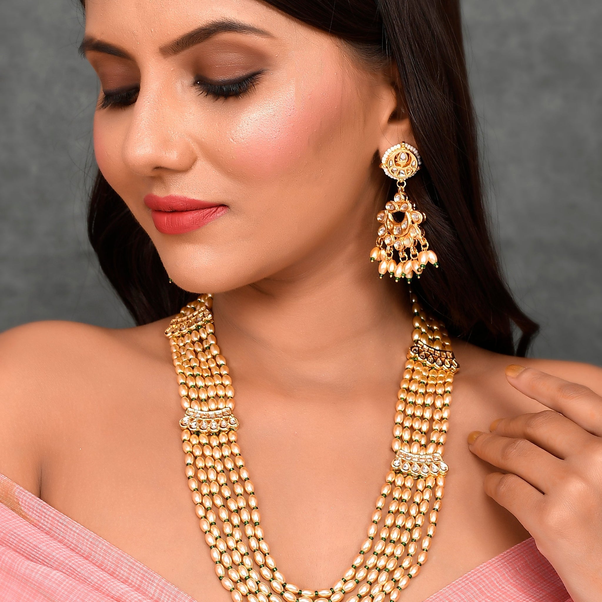 Golden Harmony Layers Necklace Set