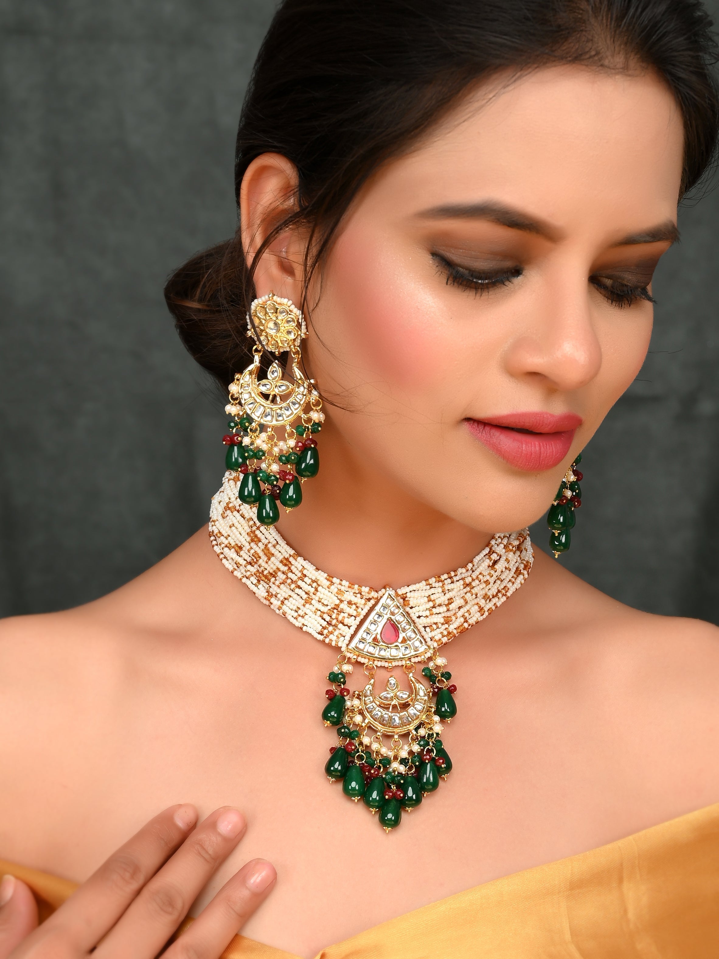 Pearl Palace Choker Necklace Set