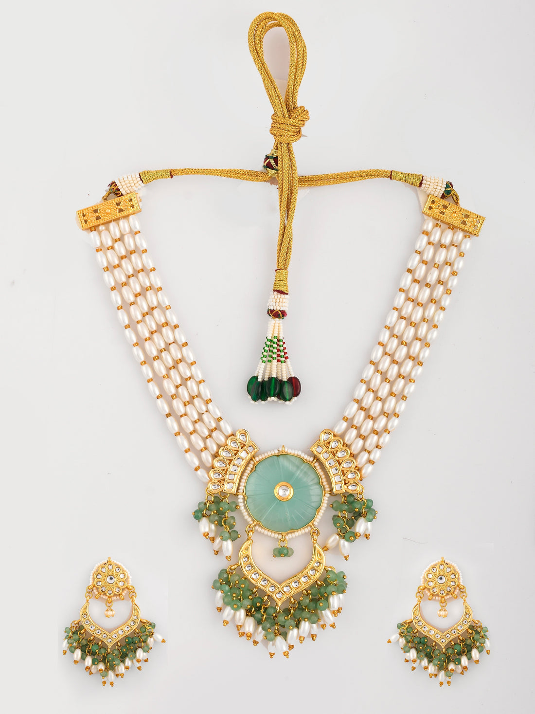 Designer Carvin Stone Necklace