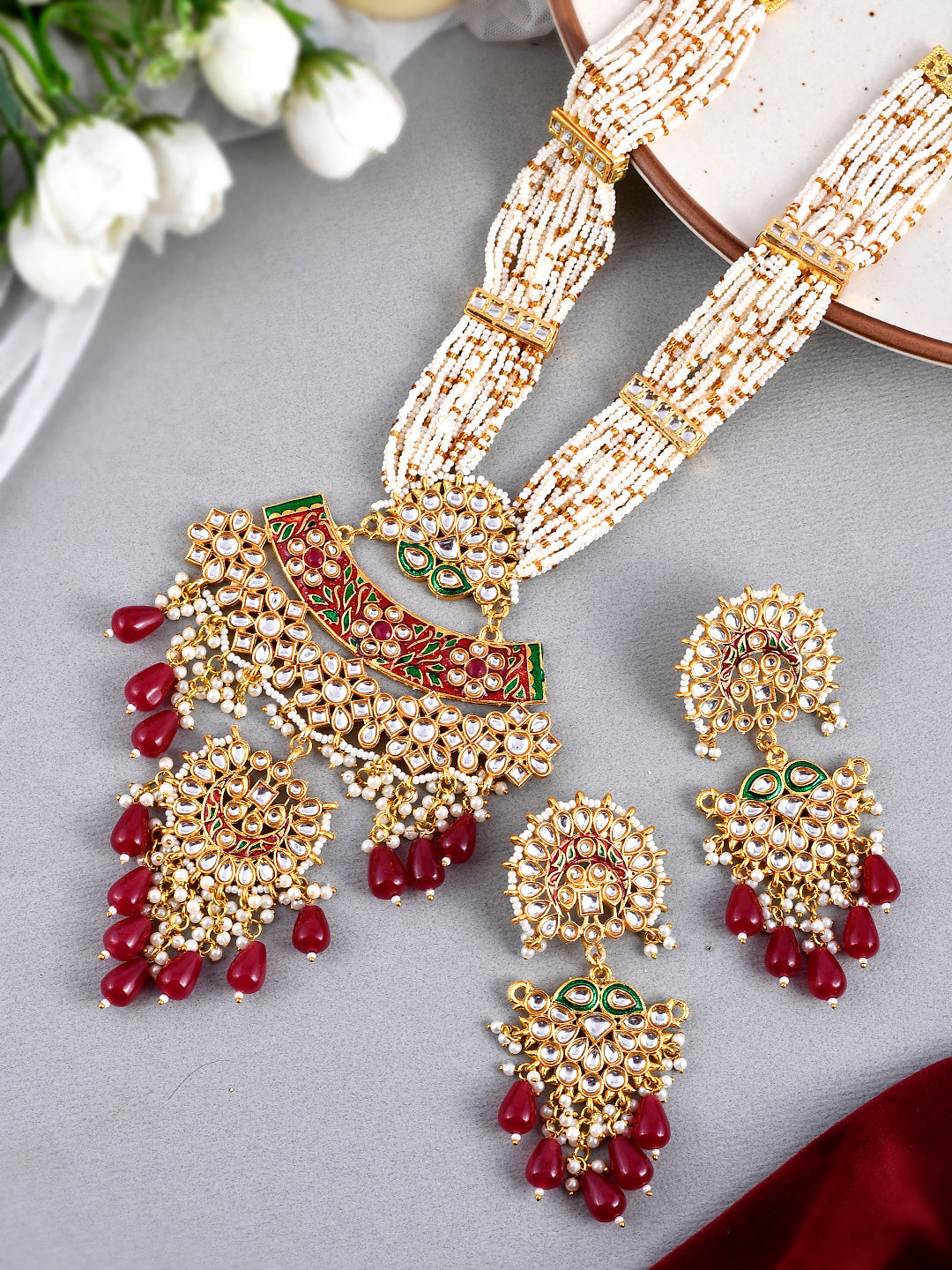 Polished Polki Harmony Necklace