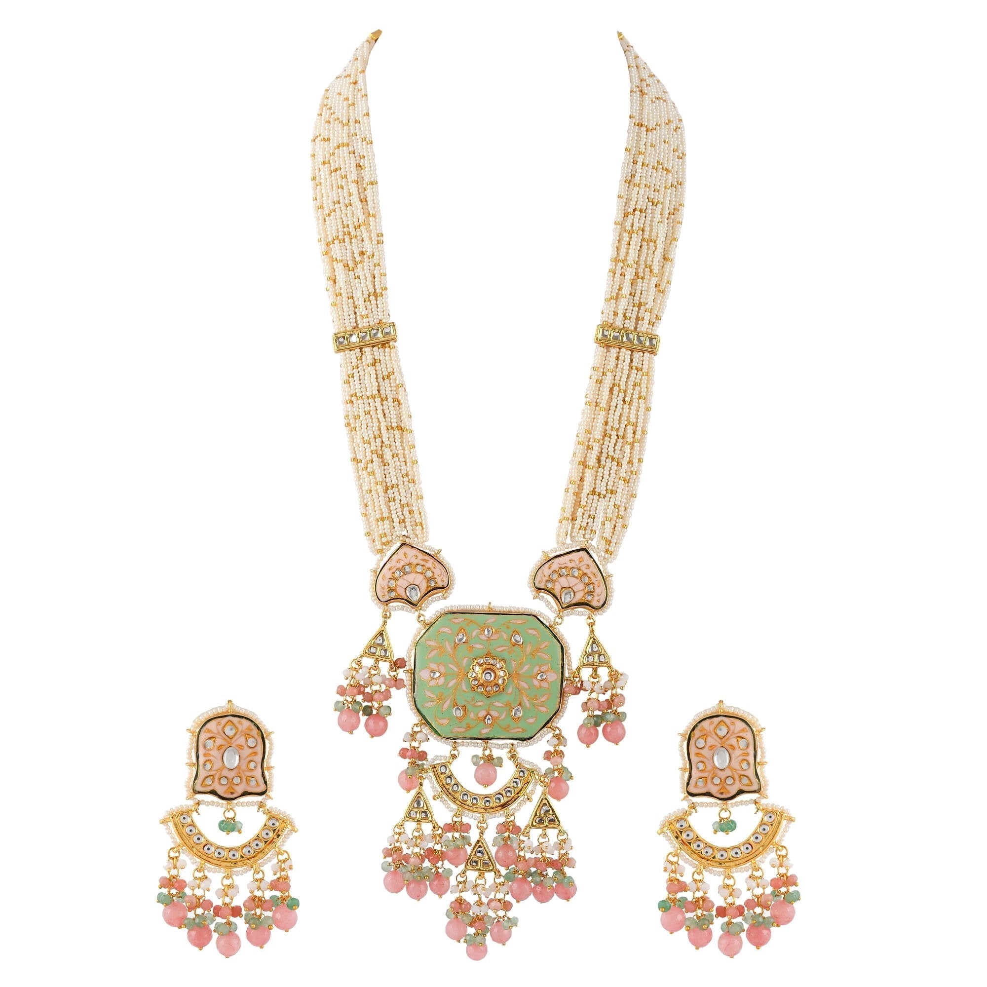 Dastoor Promiscuous Handmade such Fine Necklace Set