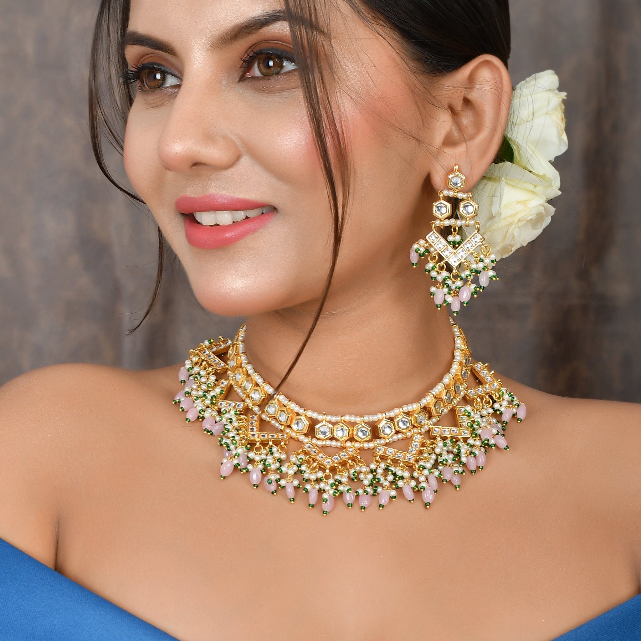 Kundan Radiant Charmer Necklace set