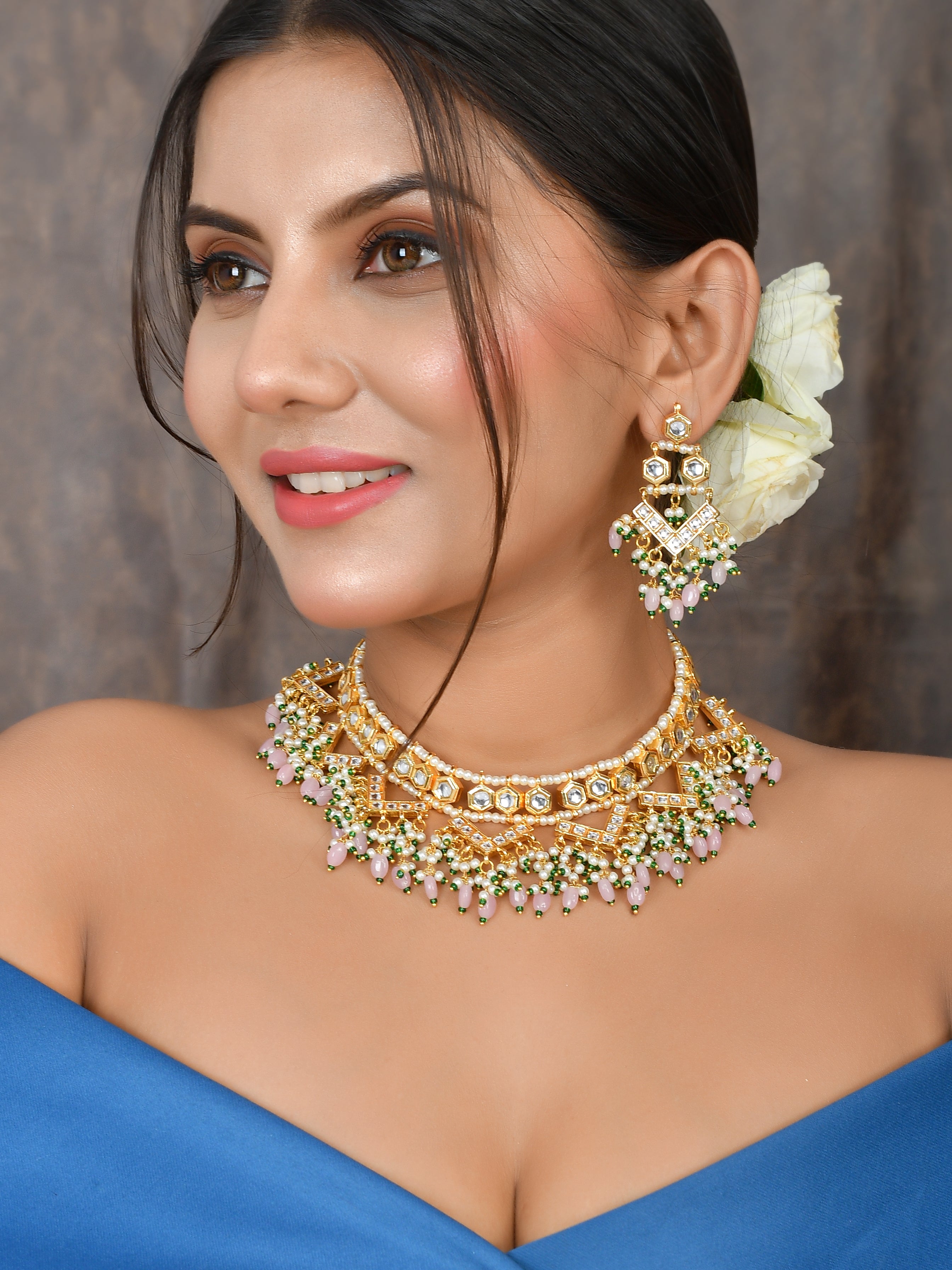 Kundan Radiant Charmer Necklace set