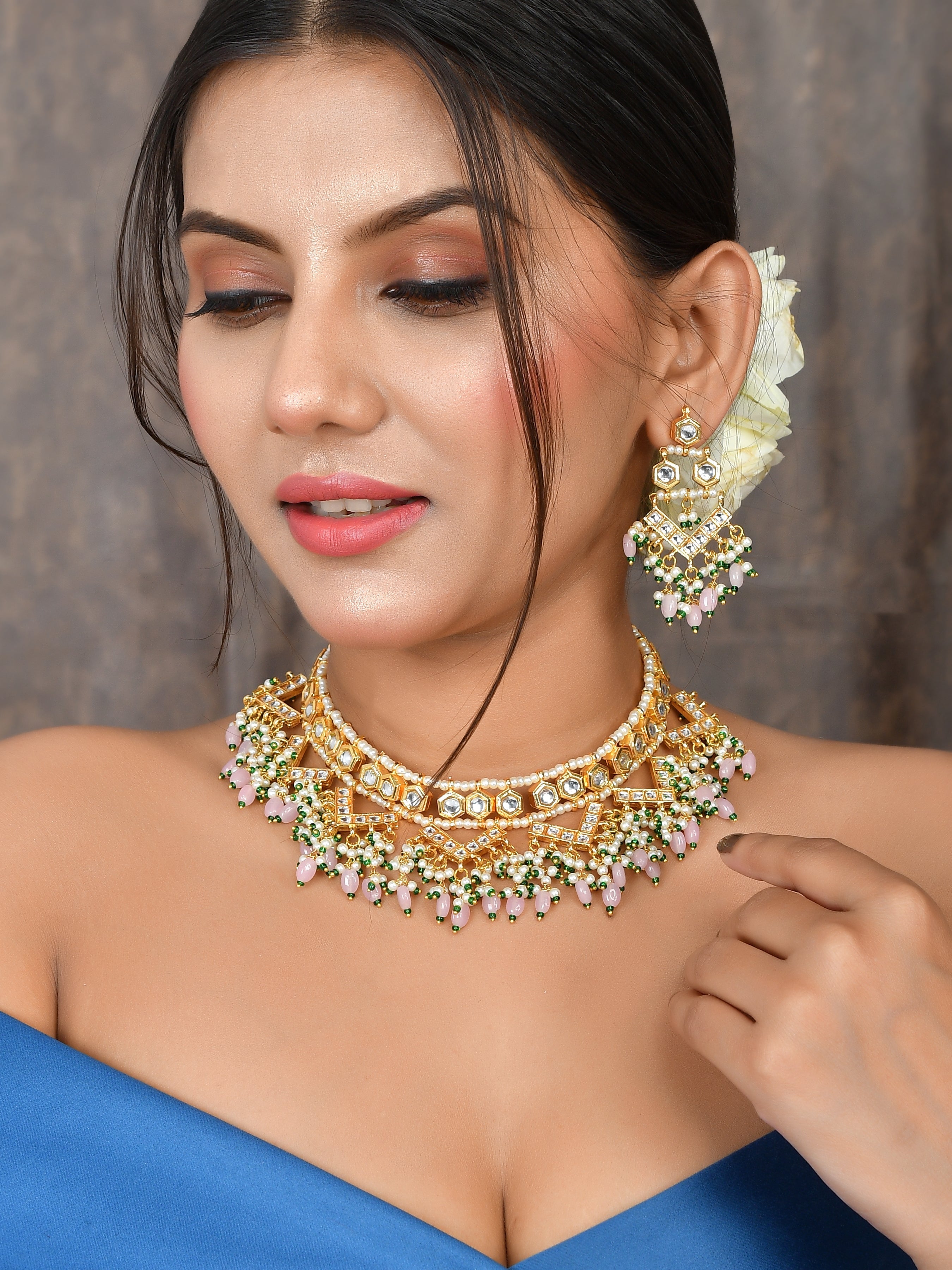 Kundan Radiant Charmer Necklace set