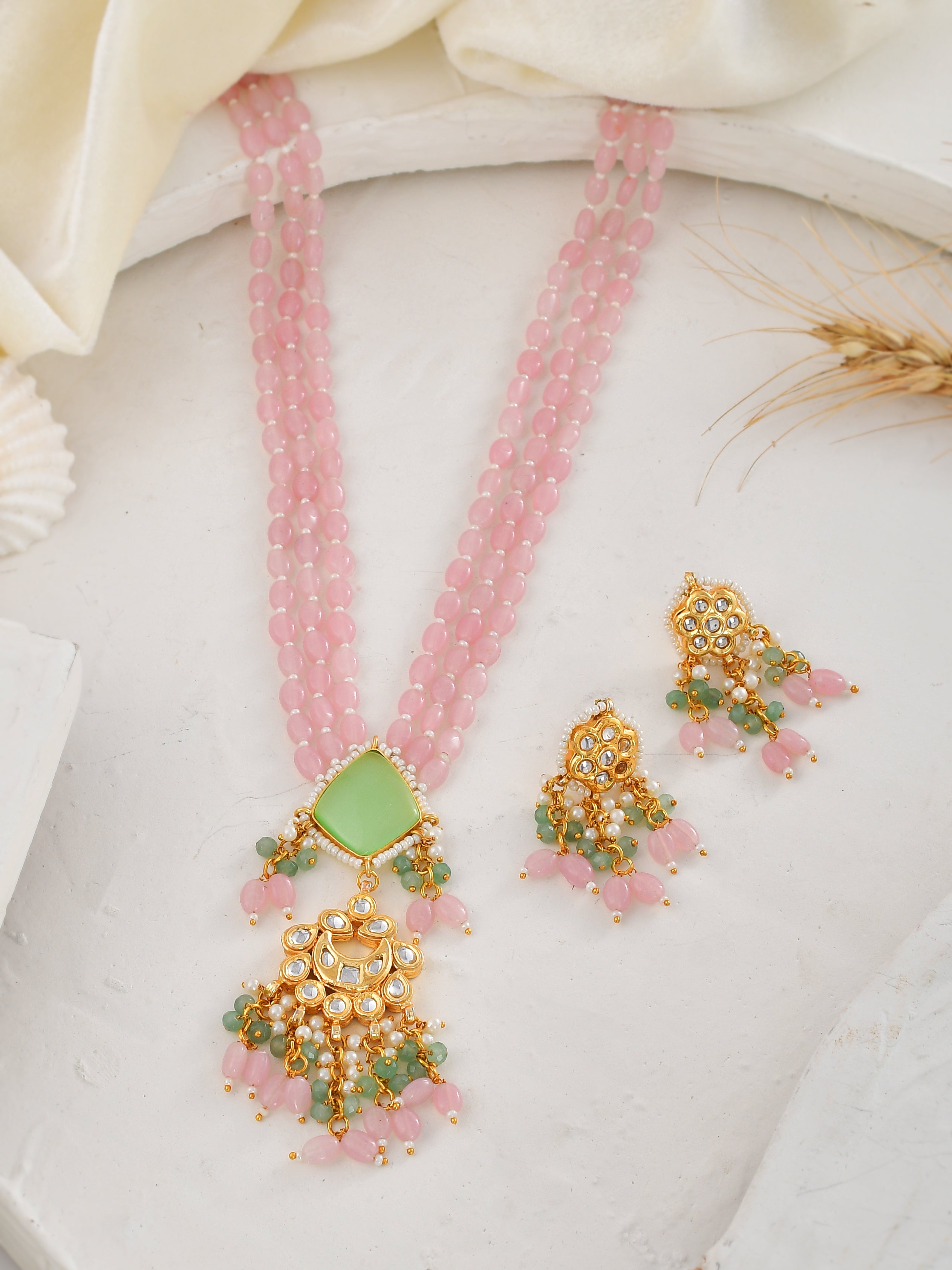 Handcrafted Kundan Dreamweaver Necklace Set