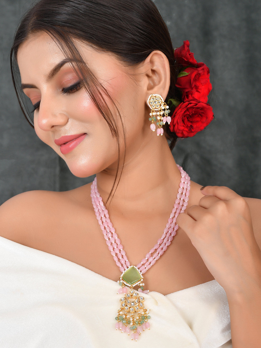 Handcrafted Kundan Dreamweaver Necklace Set