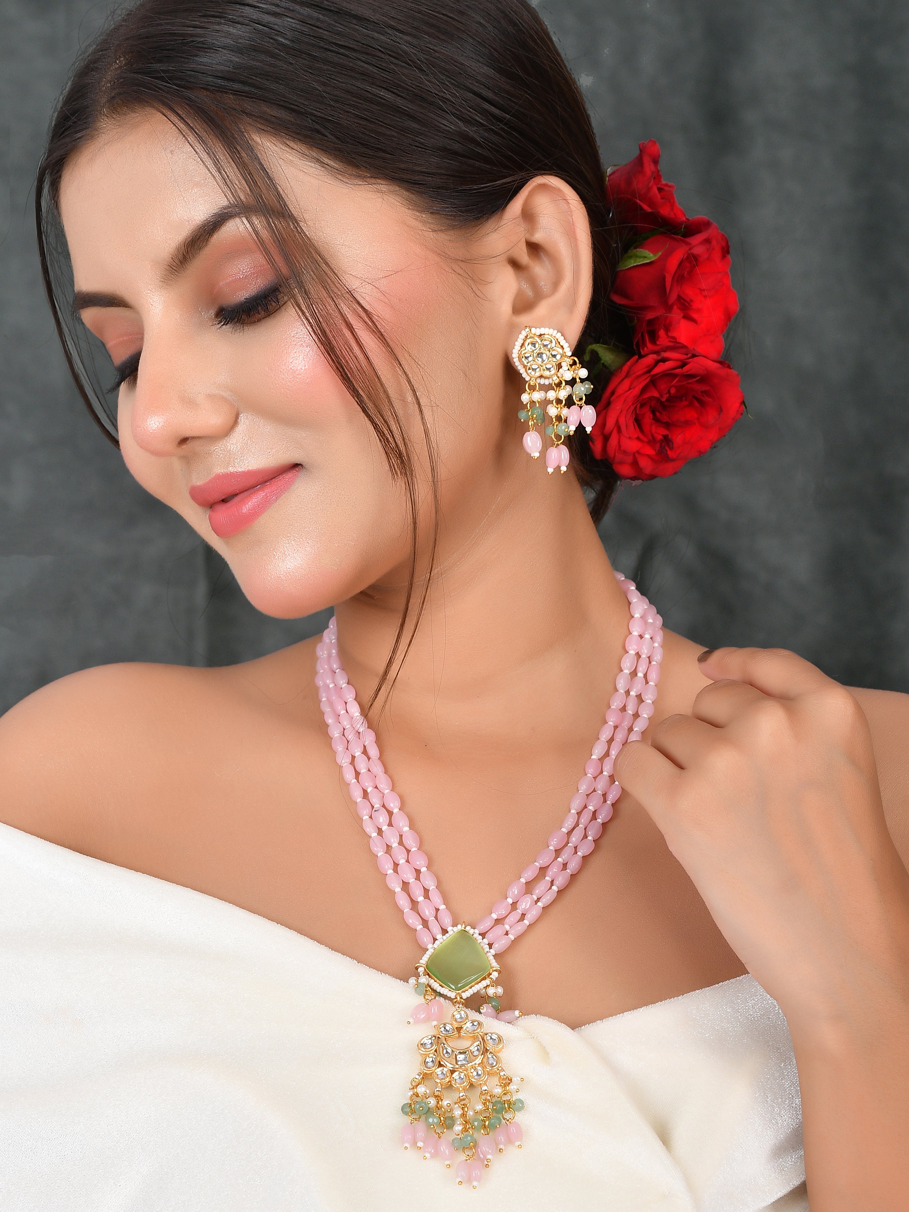 Handcrafted Kundan Dreamweaver Necklace Set