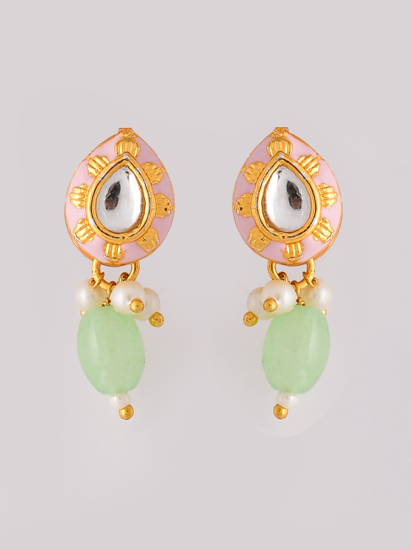 Handcrafted Meena Reflection Necklace Set