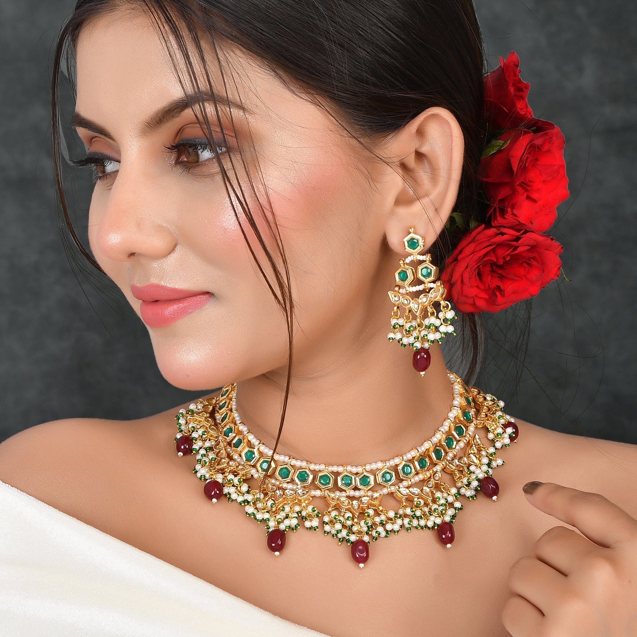 Kundan Imperial Adornment Choker Necklace Set
