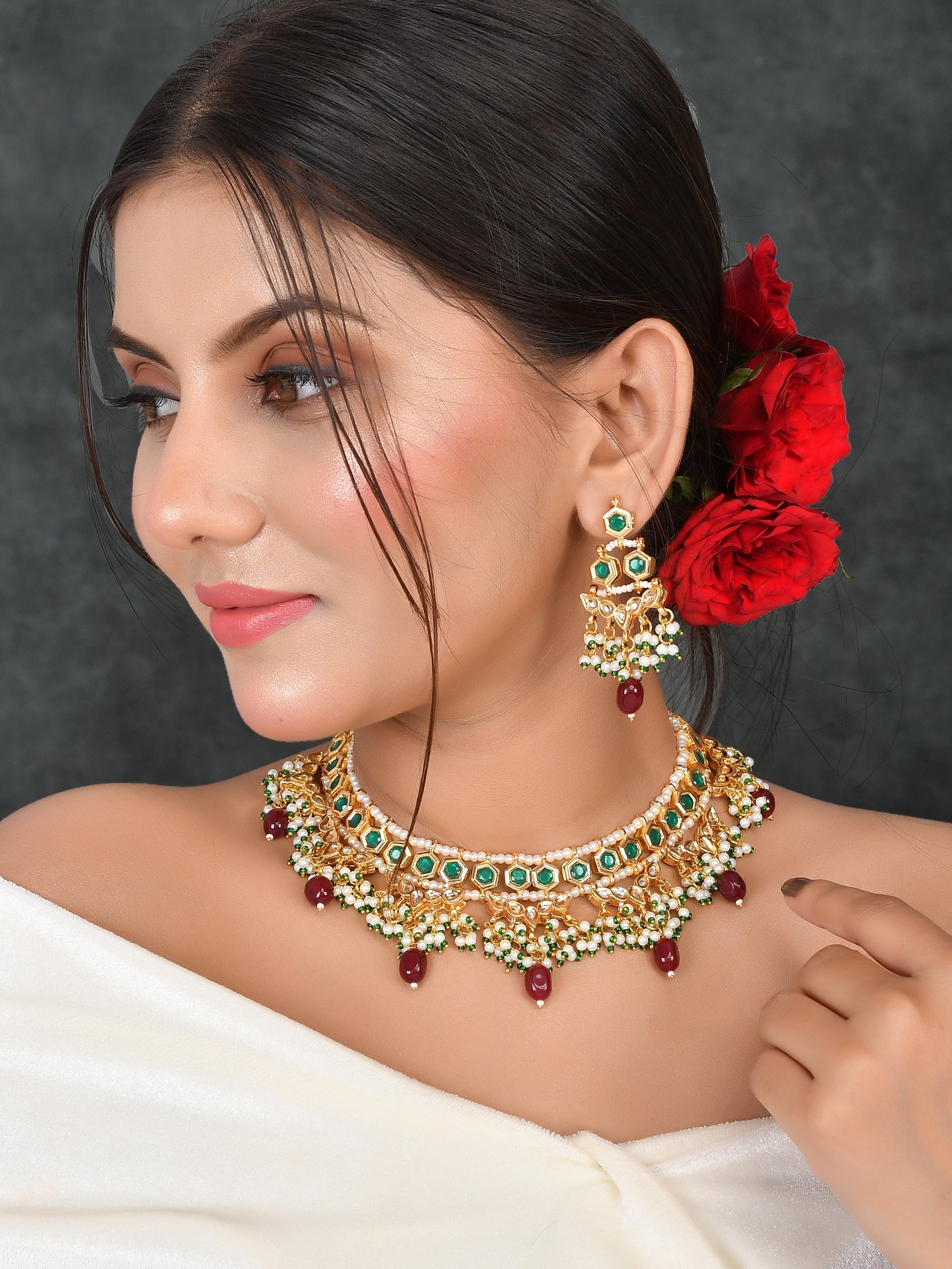 Kundan Imperial Adornment Choker Necklace Set