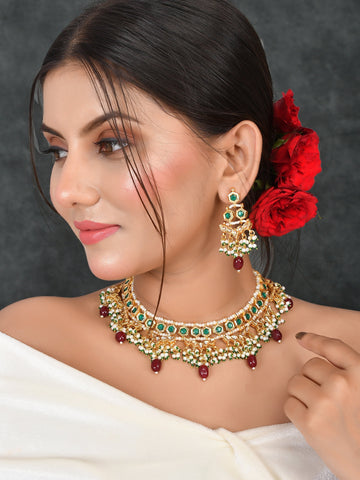 Kundan Imperial Adornment Choker Necklace Set