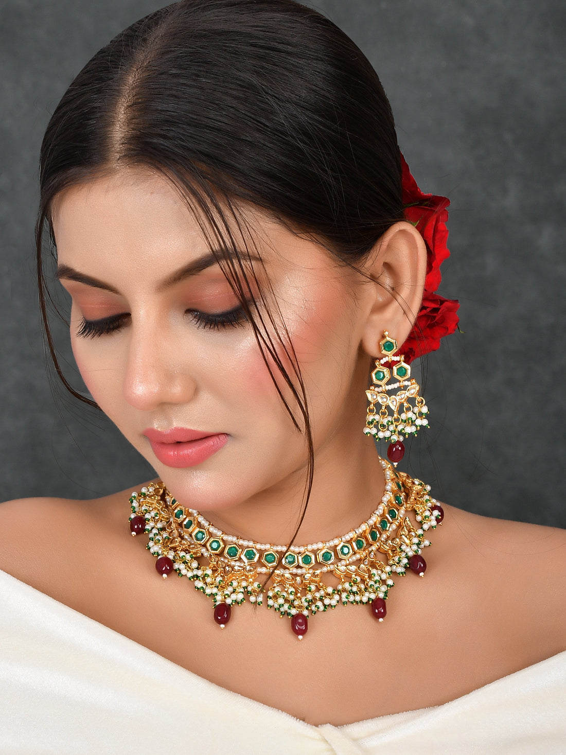 Kundan Imperial Adornment Choker Necklace Set