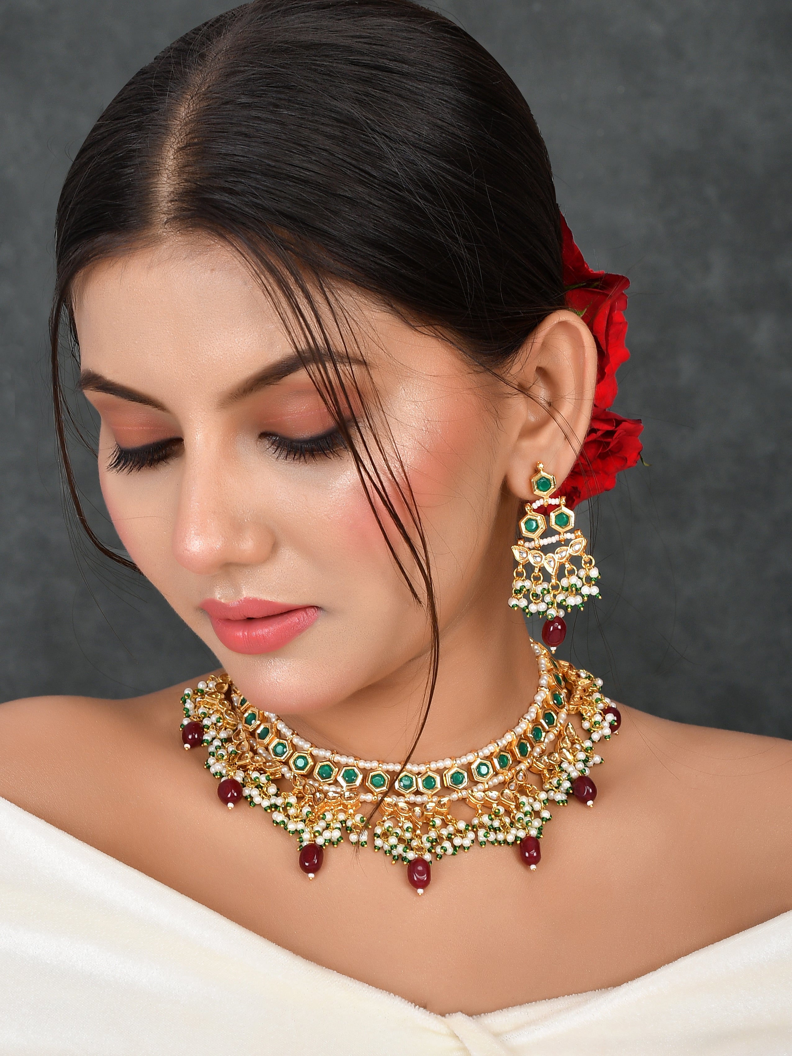 Kundan Imperial Adornment Choker Necklace Set