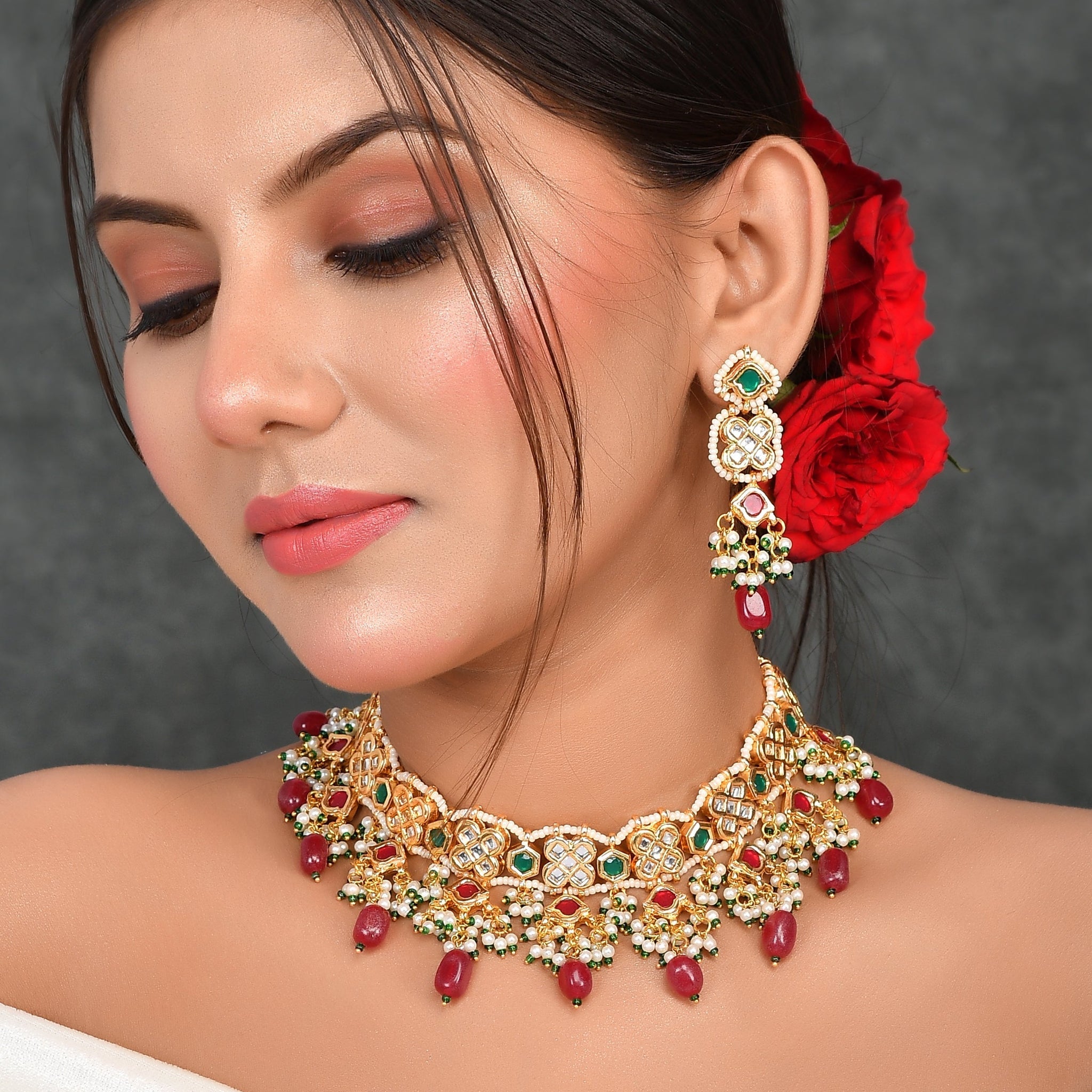 Meena Dreamy Party Choker Necklace Set