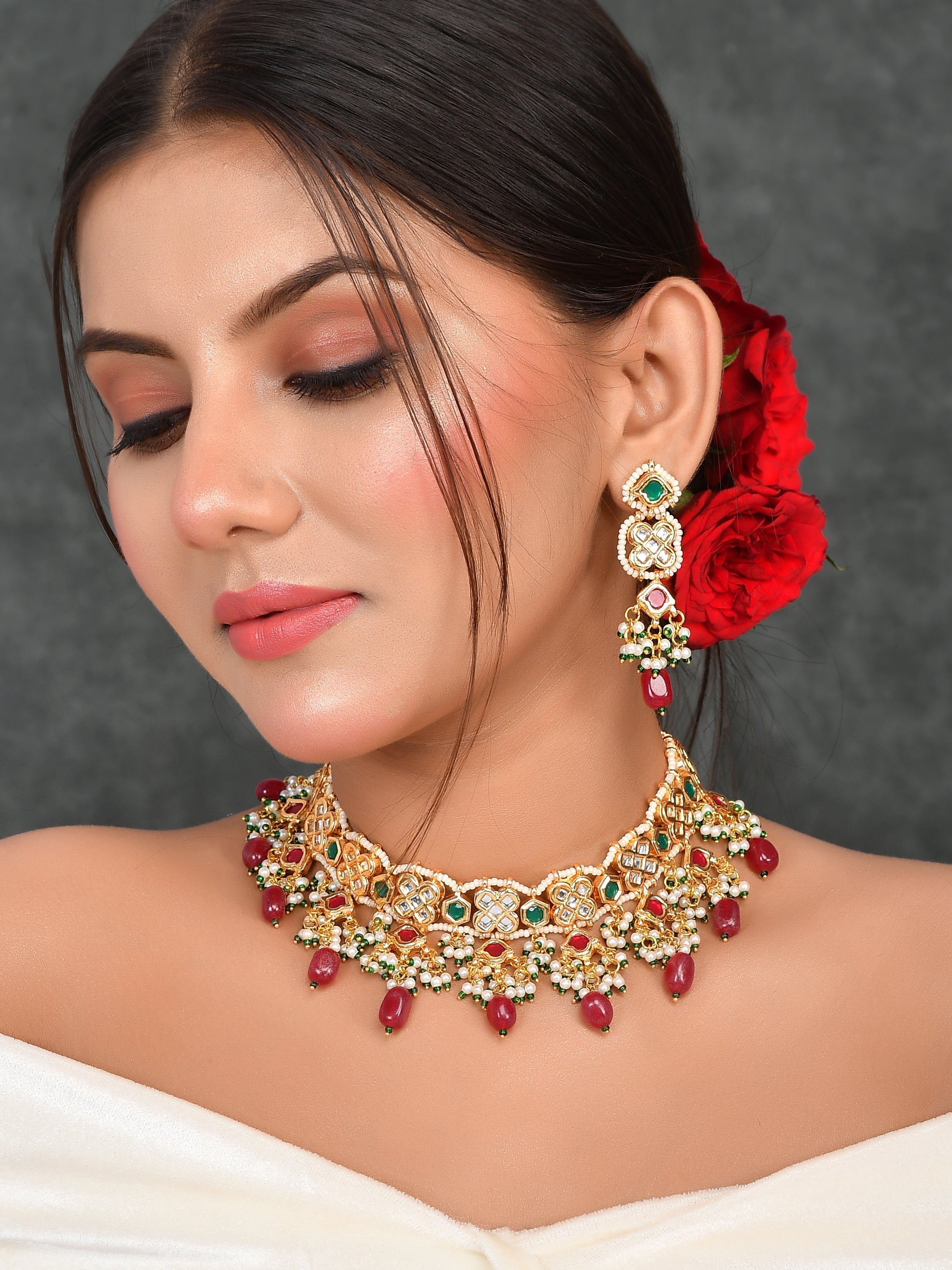 Meena Dreamy Party Choker Necklace Set