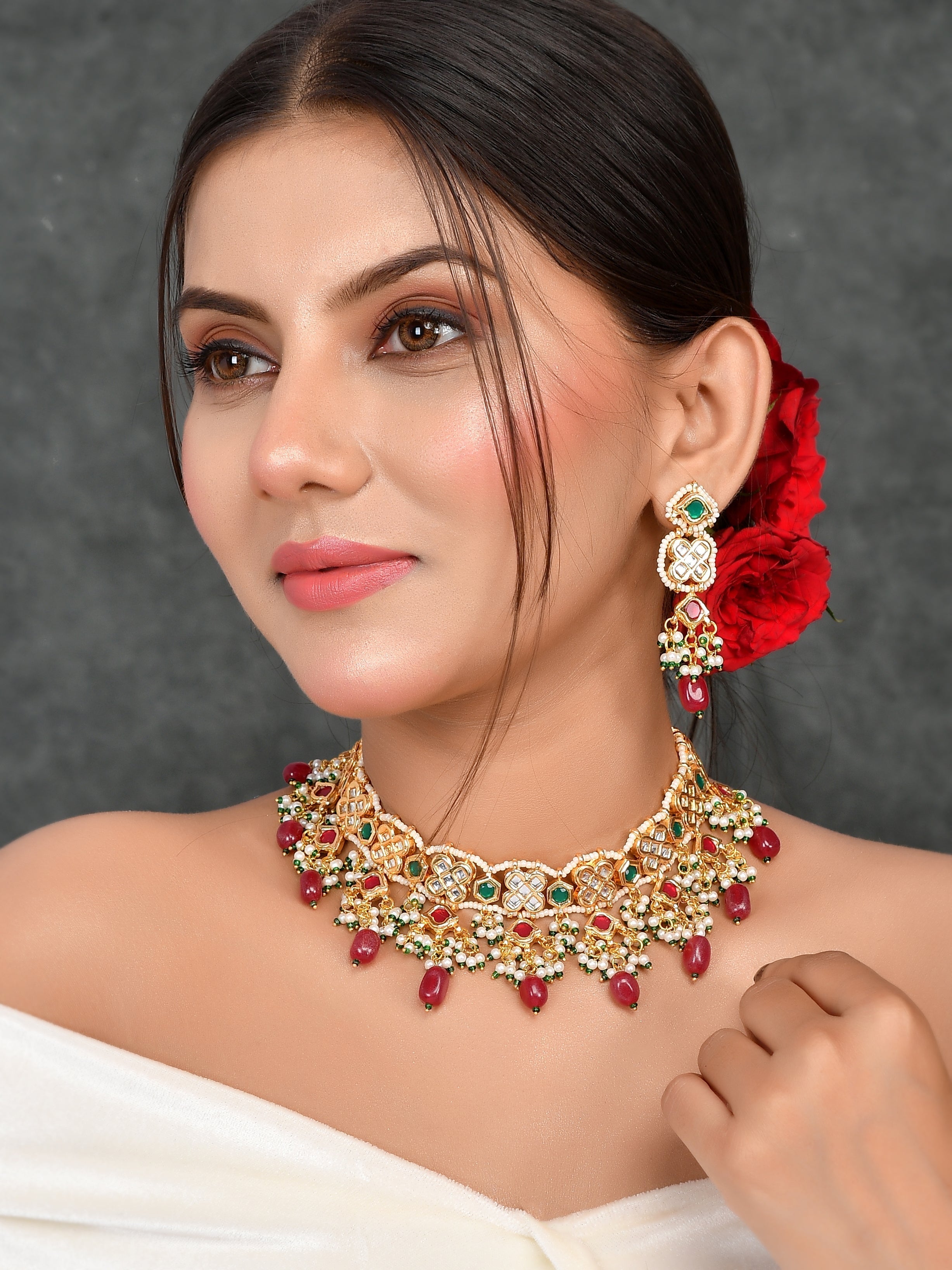 Meena Dreamy Party Choker Necklace Set