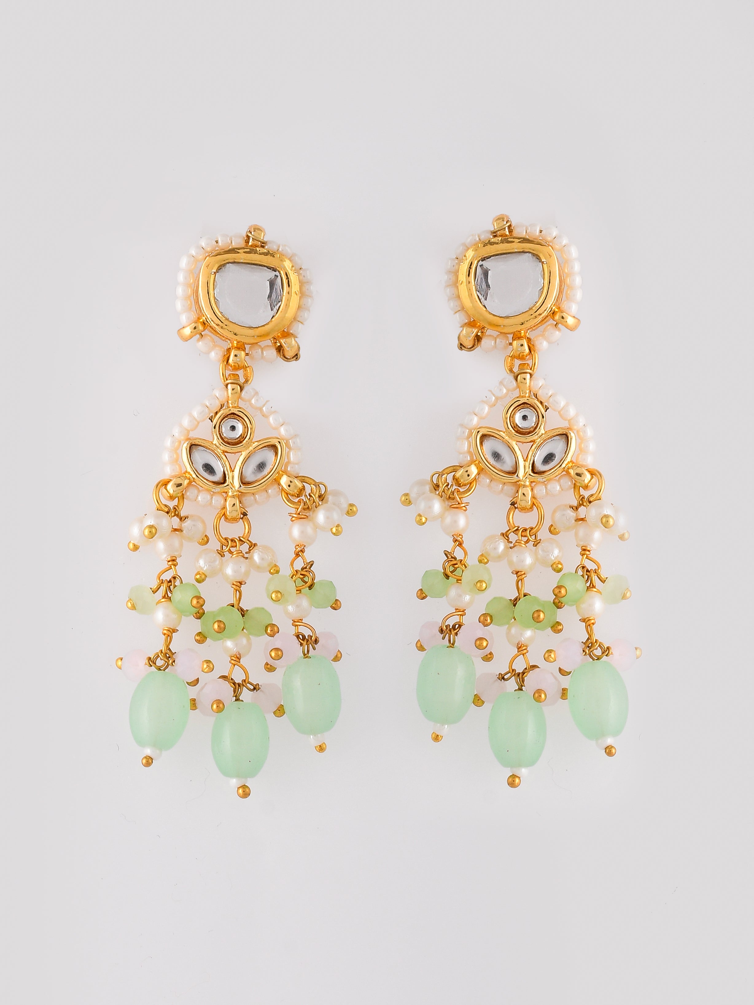Partywear Kundan Glam Pendant Necklace Set