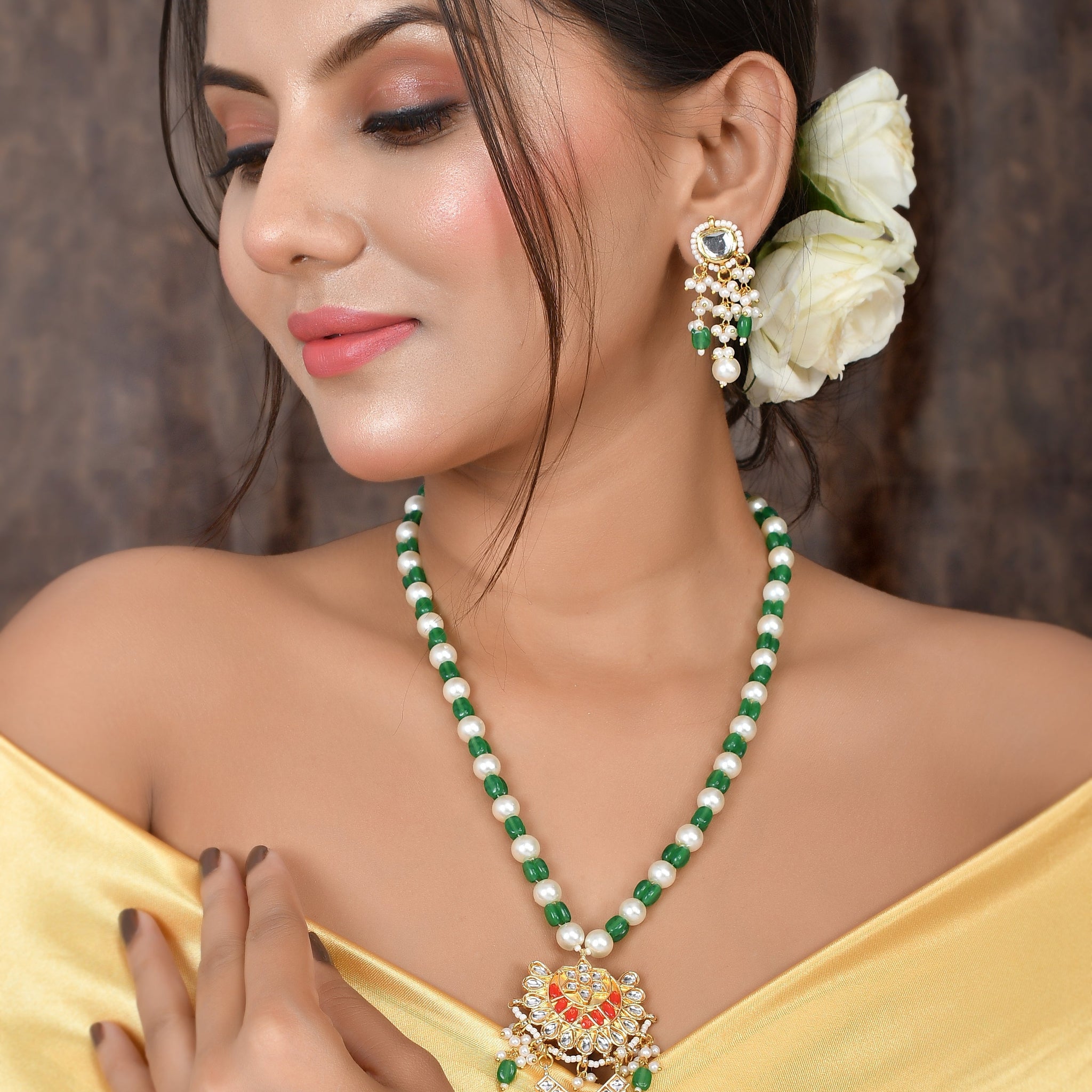 Partywear Kundan Allure Necklace Set