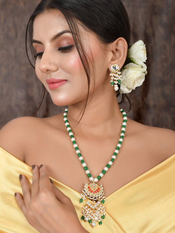 Partywear Kundan Allure Necklace Set