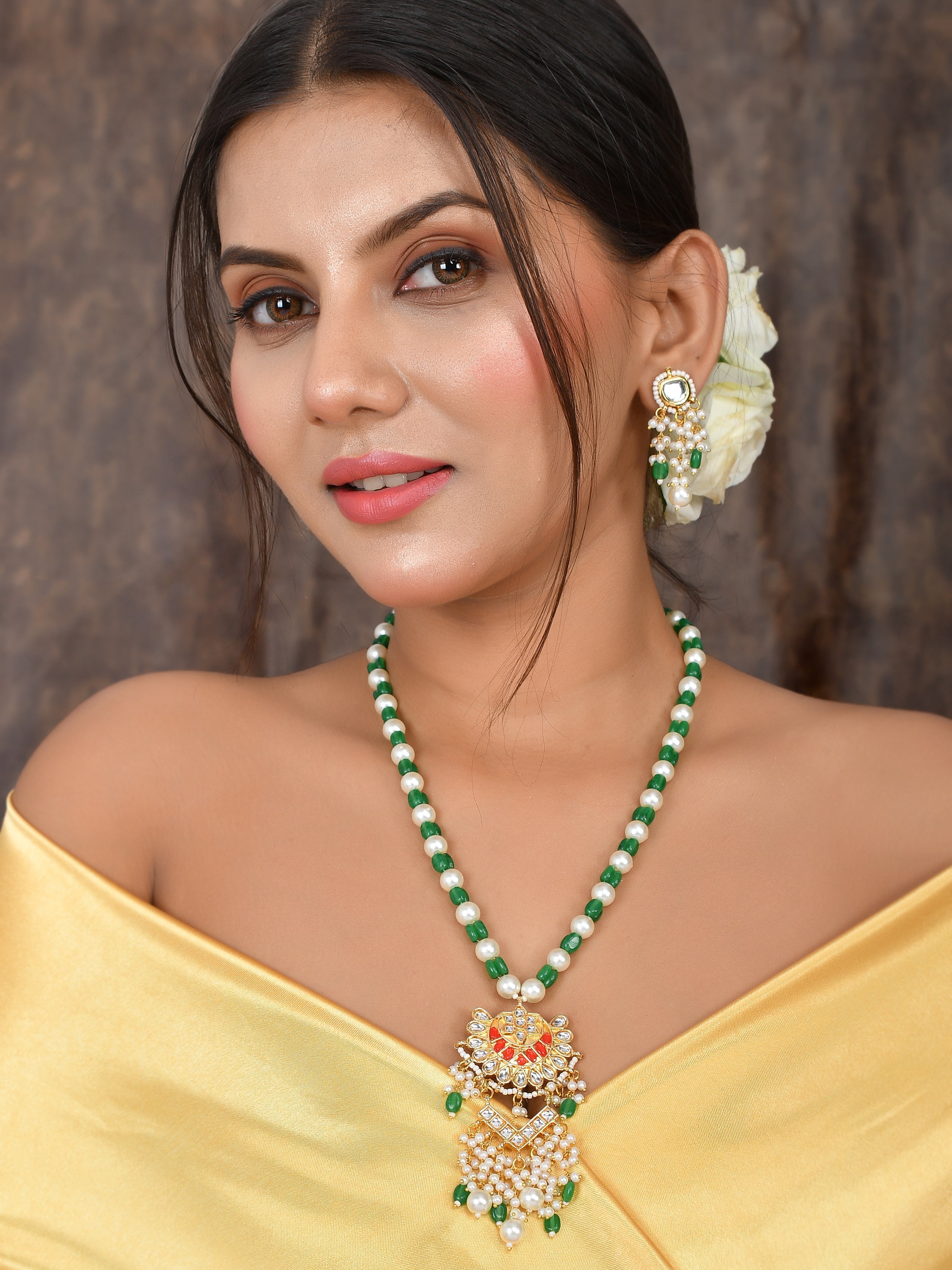 Partywear Kundan Allure Necklace Set