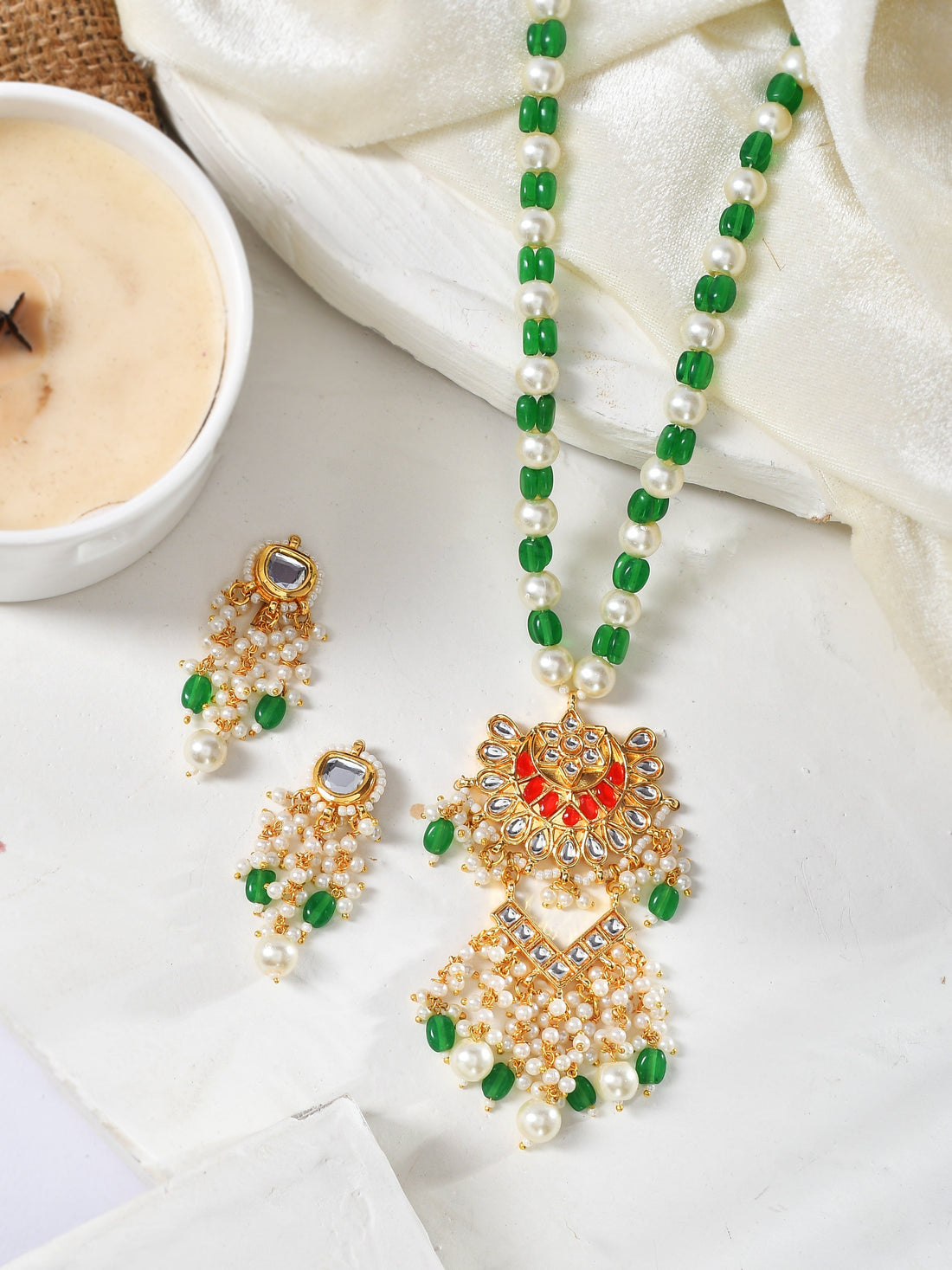 Partywear Kundan Allure Necklace Set