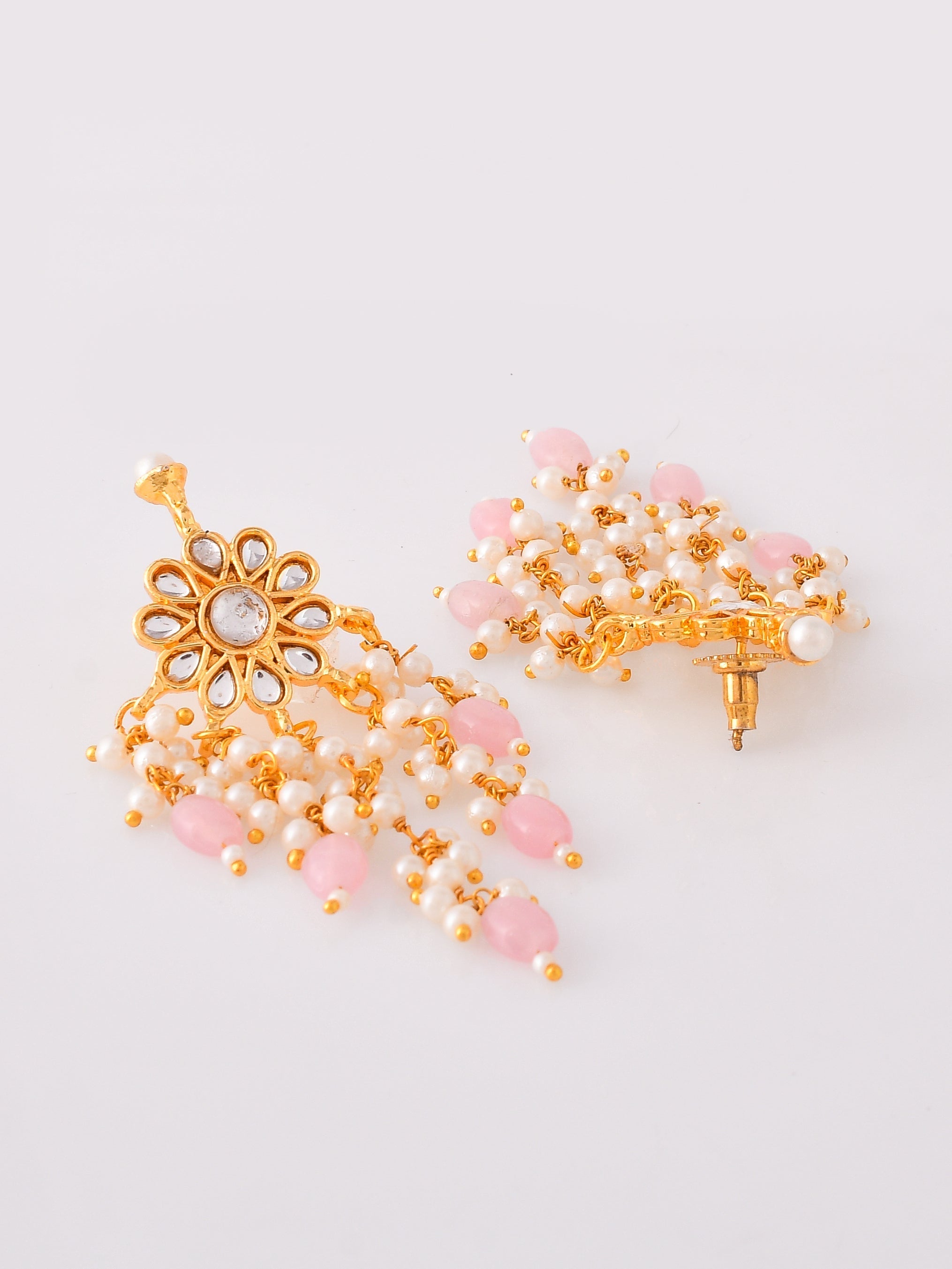 Kundan Queen's Delight Pink Necklace Set