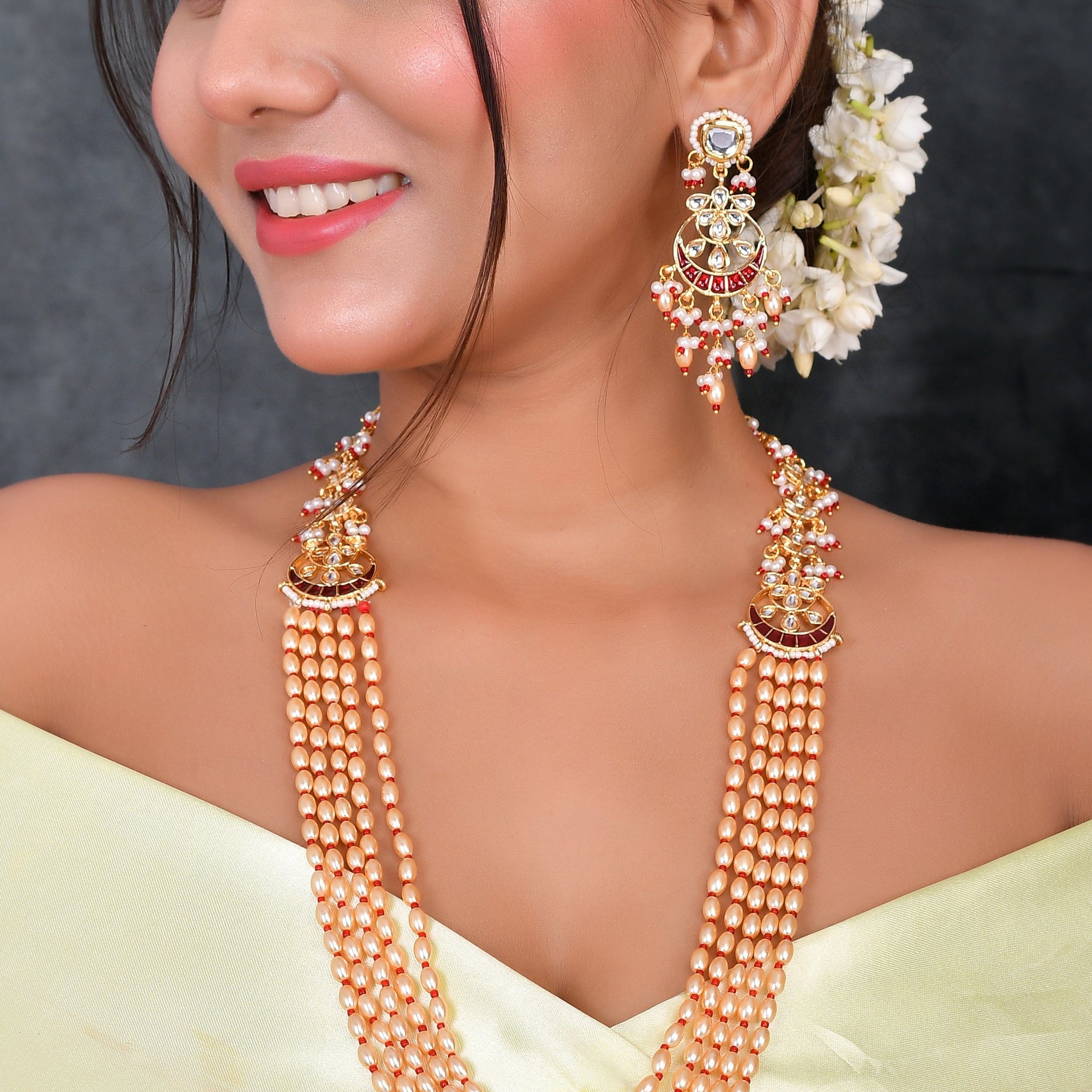 Handcrafted Kundan Artistry Necklace Set