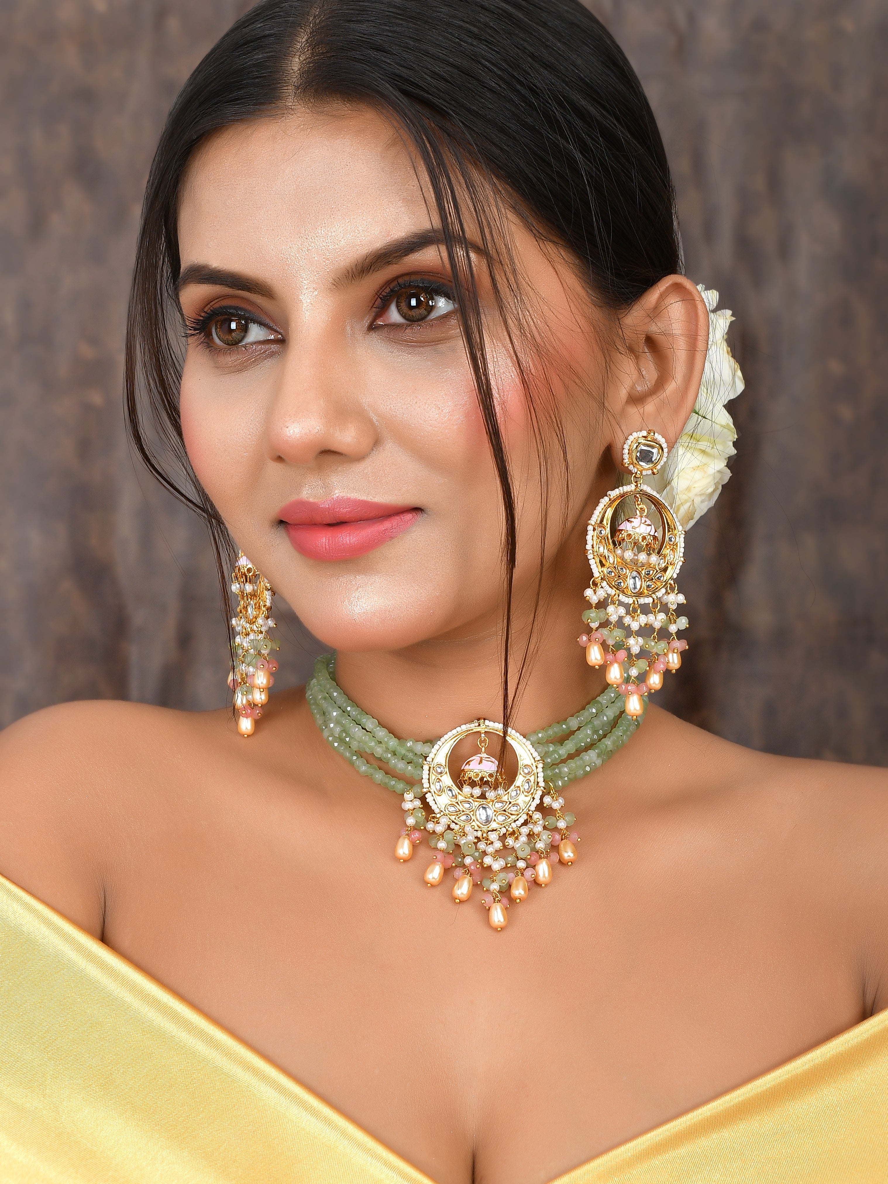 Kundan Enchantment Party Necklace Set