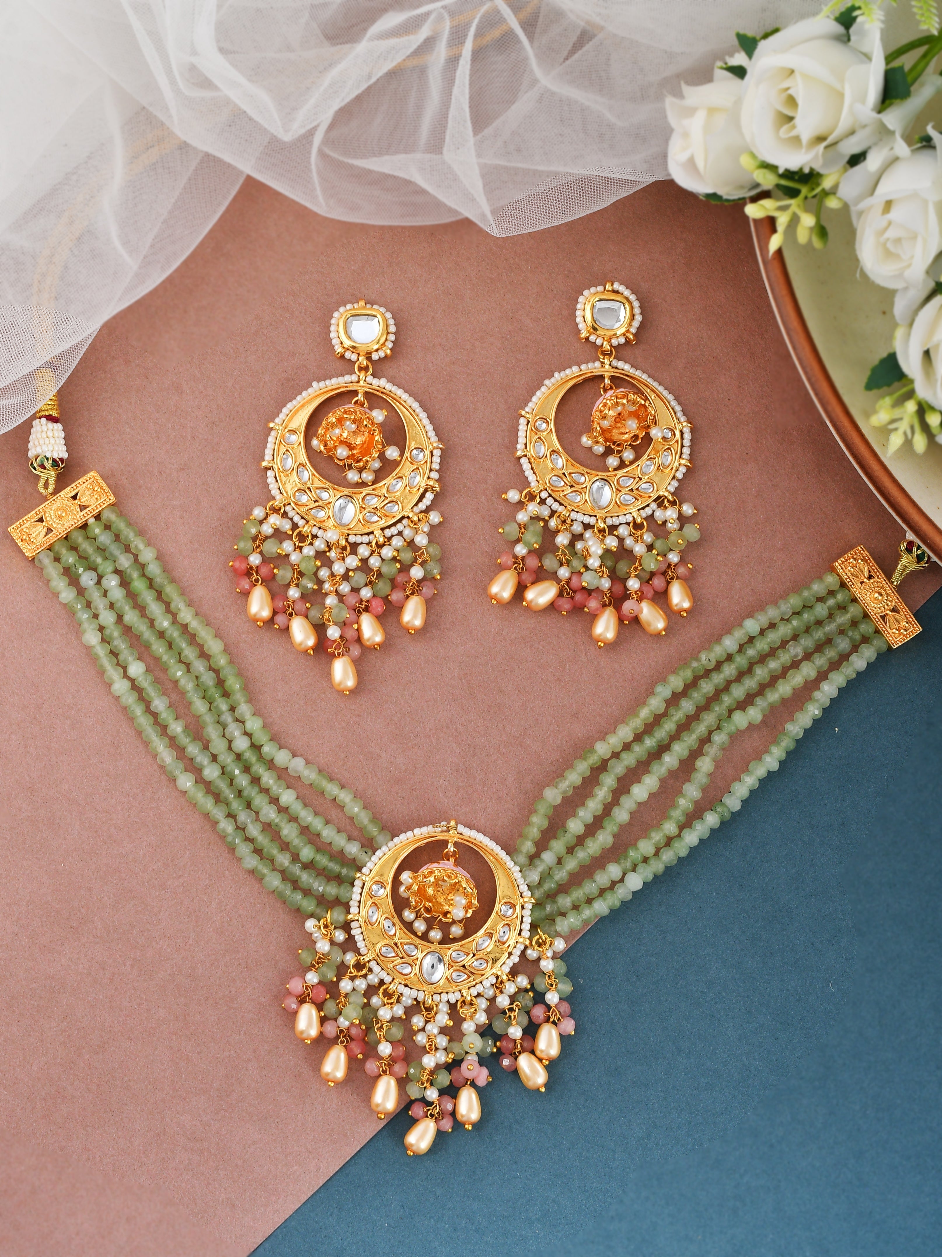 Kundan Enchantment Party Necklace Set