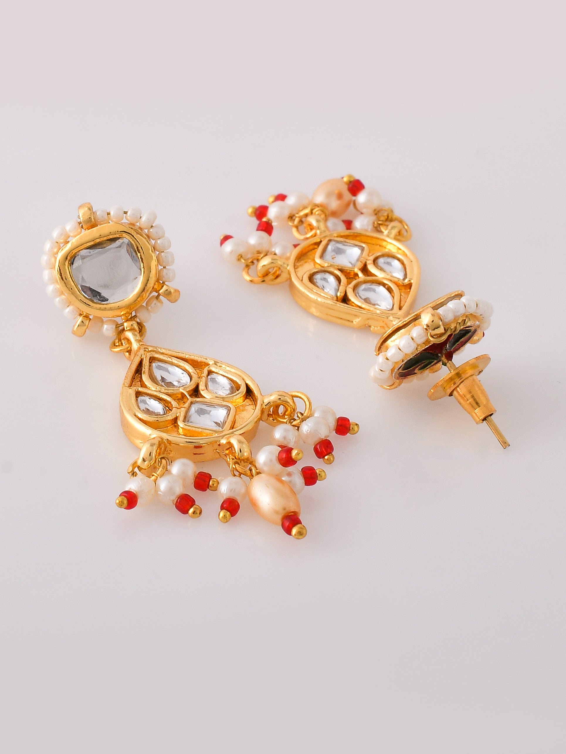 Kundan Pearl Sparkle Statement Set