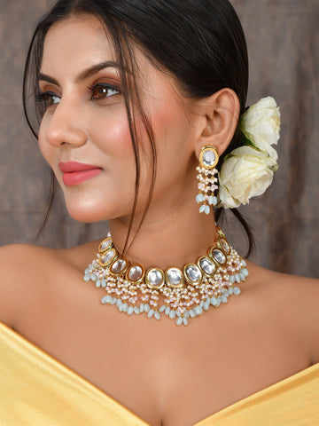 Artisan Crafted Kundan Beaded Necklace