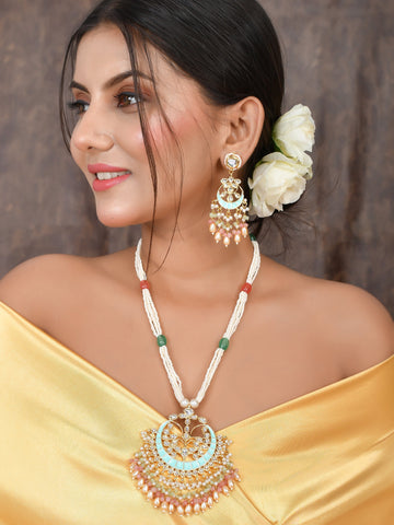 Classic Pearl Kundan Meenakari Perfection