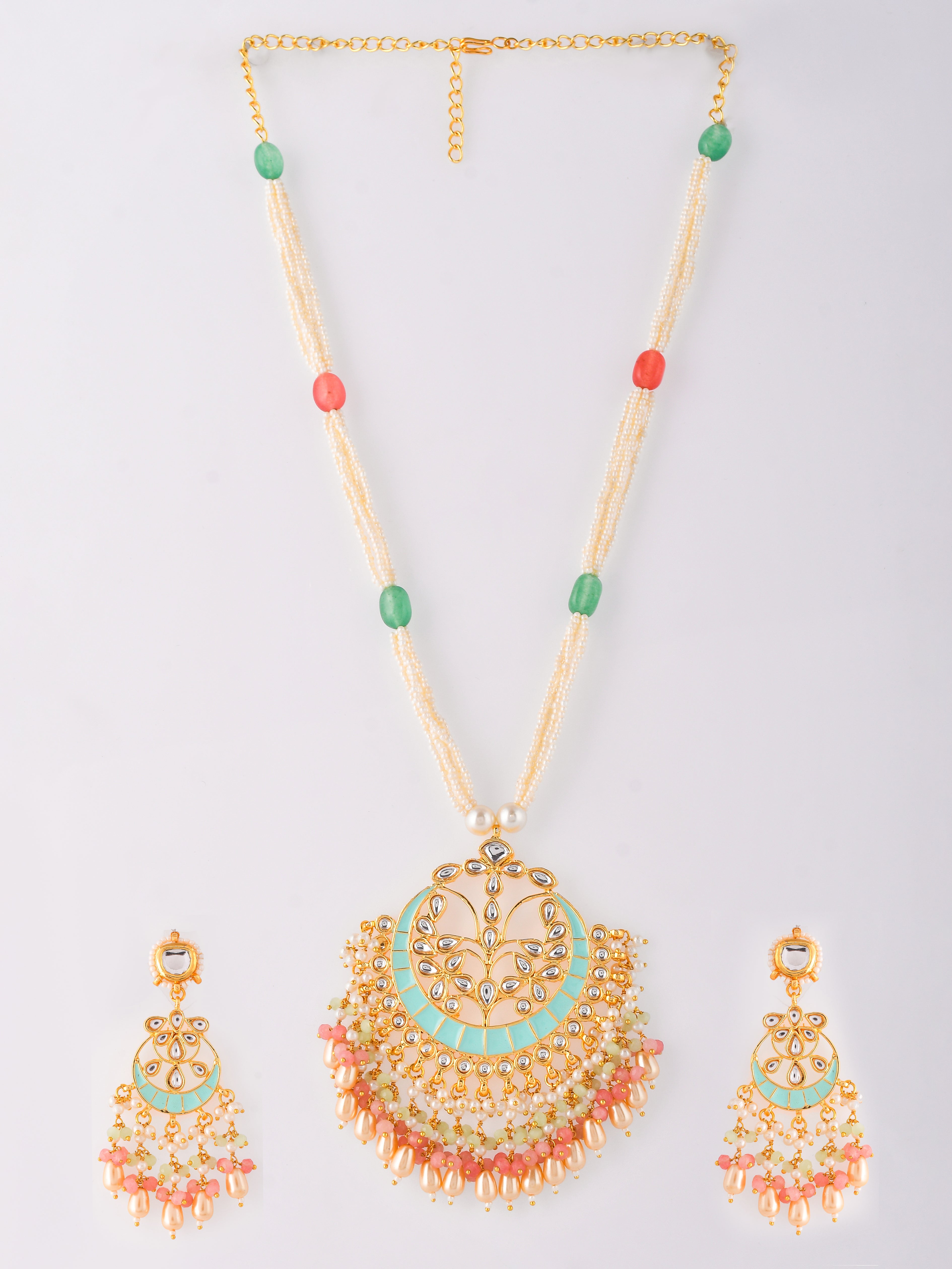 Classic Pearl Kundan Meenakari Perfection