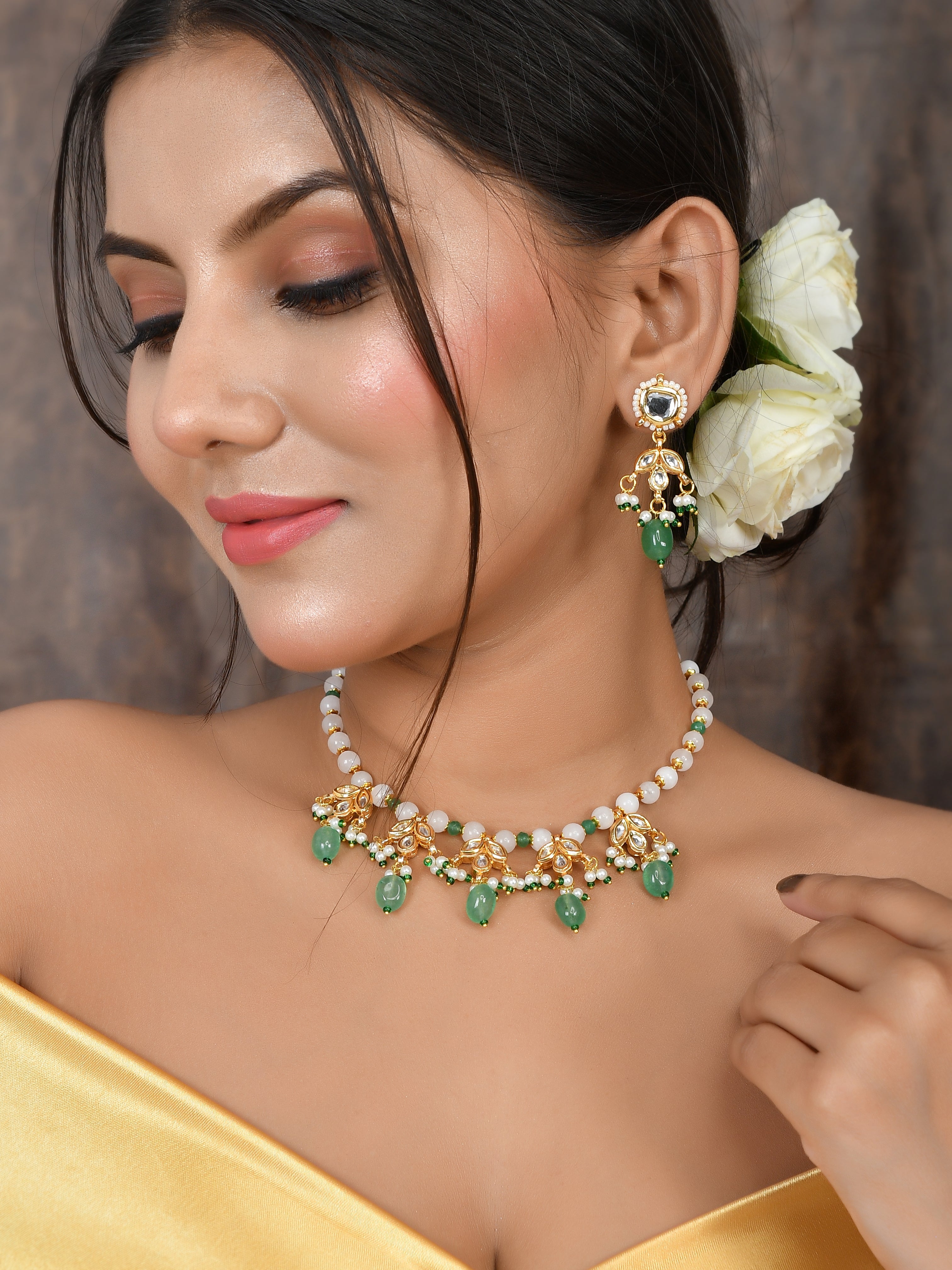 Signature Kunan Beaded Necklace Set