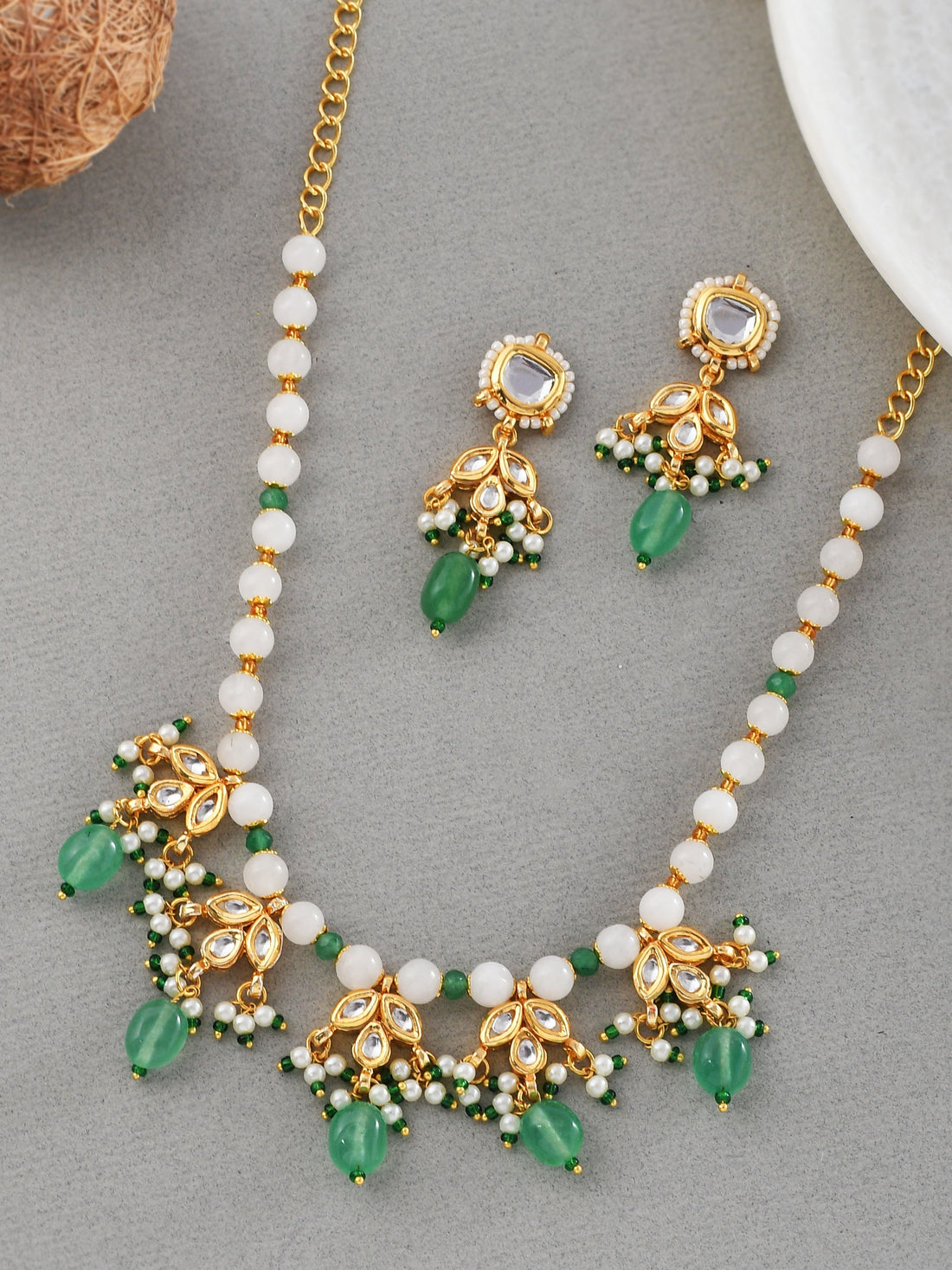 Signature Kunan Beaded Necklace Set